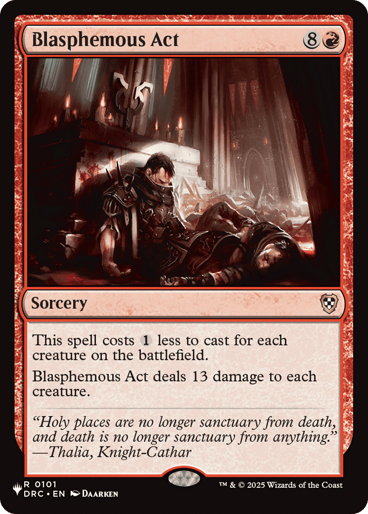 Blasphemous Act — The List — Magic: The Gathering