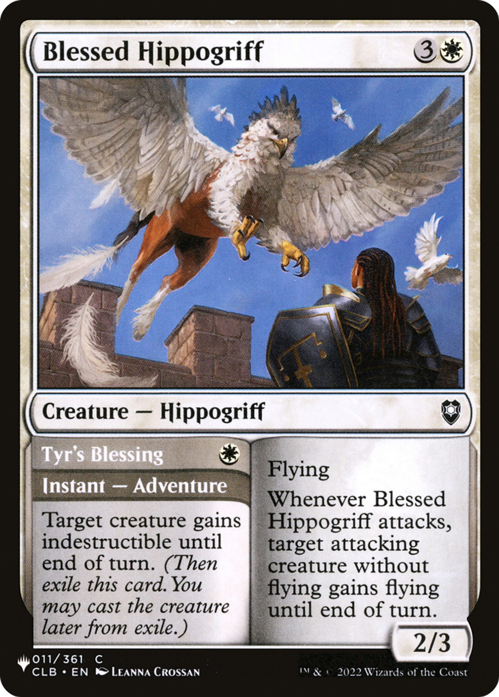Blessed Hippogriff // Tyr's Blessing — The List — Magic: The Gathering