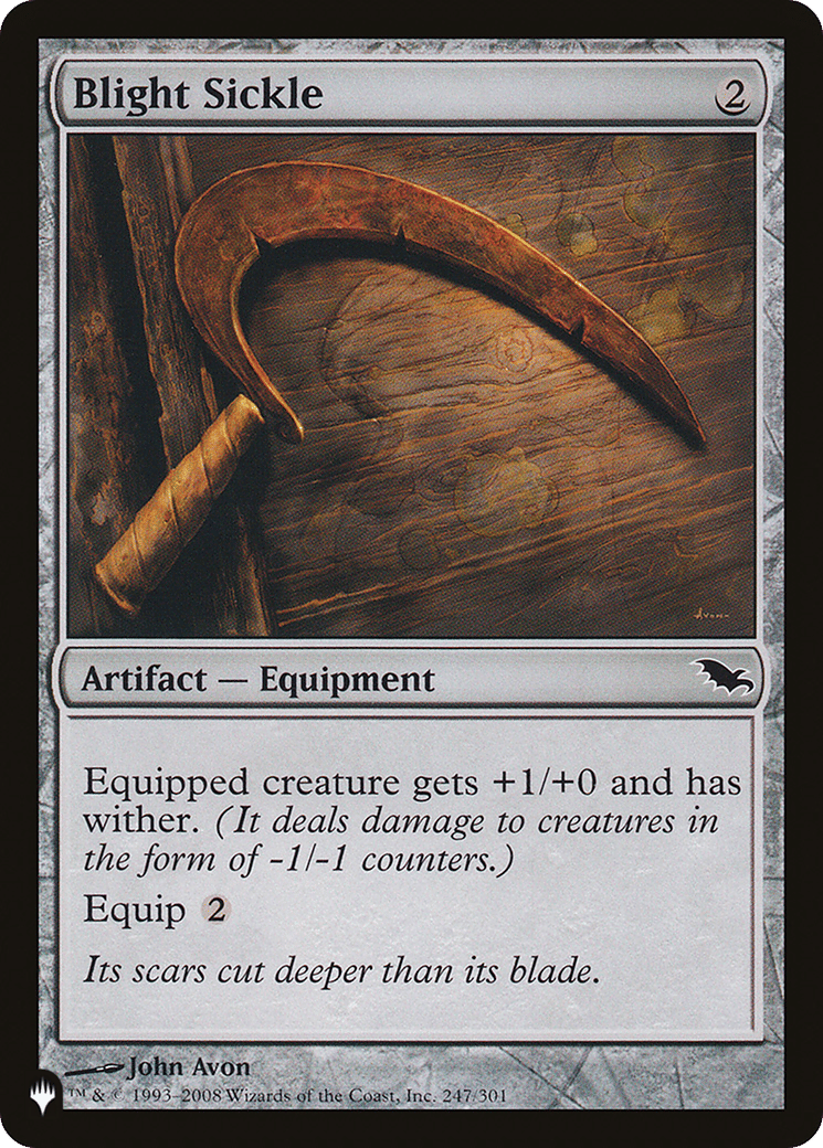 Blight Sickle — The List — Magic: The Gathering