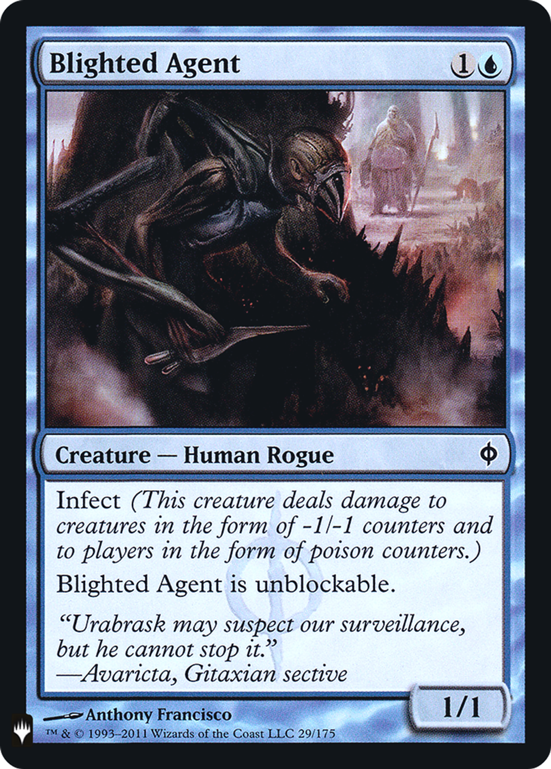 Blighted Agent — The List — Magic: The Gathering