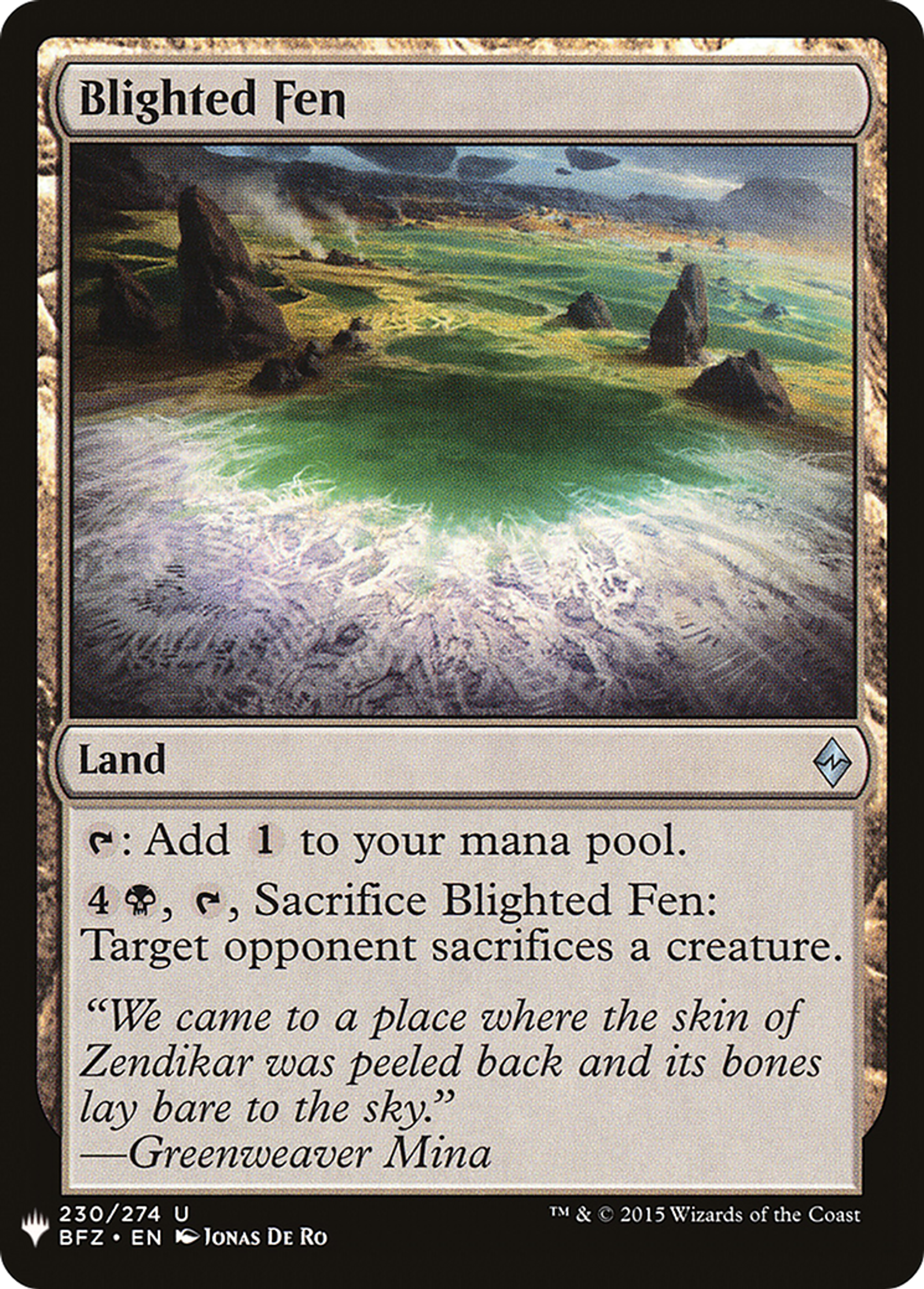 Maremme gangrenée — The List — Magic: The Gathering
