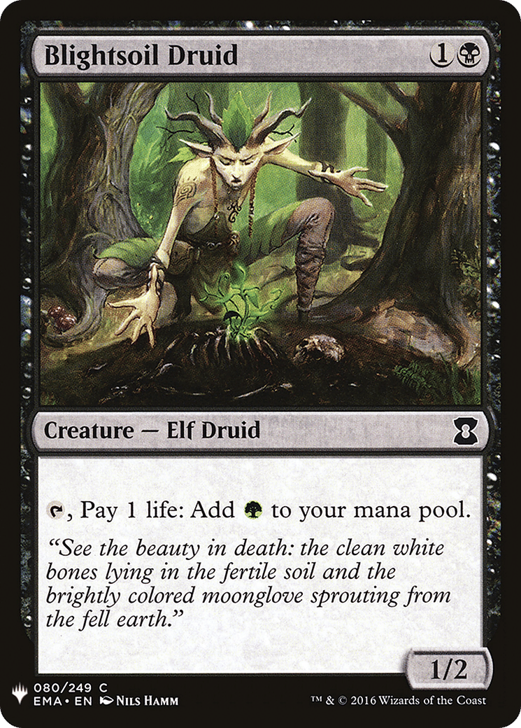 Blightsoil Druid — The List — Magic: The Gathering