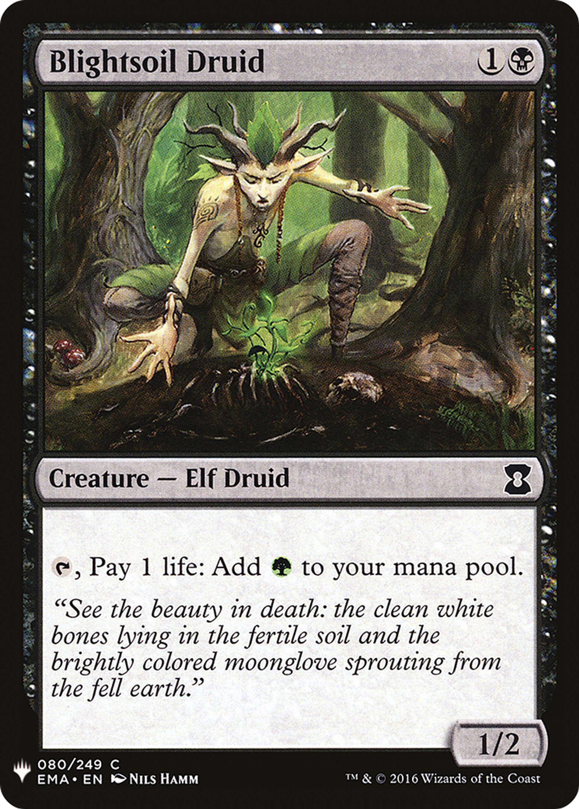 Blightsoil Druid — The List — Magic: The Gathering