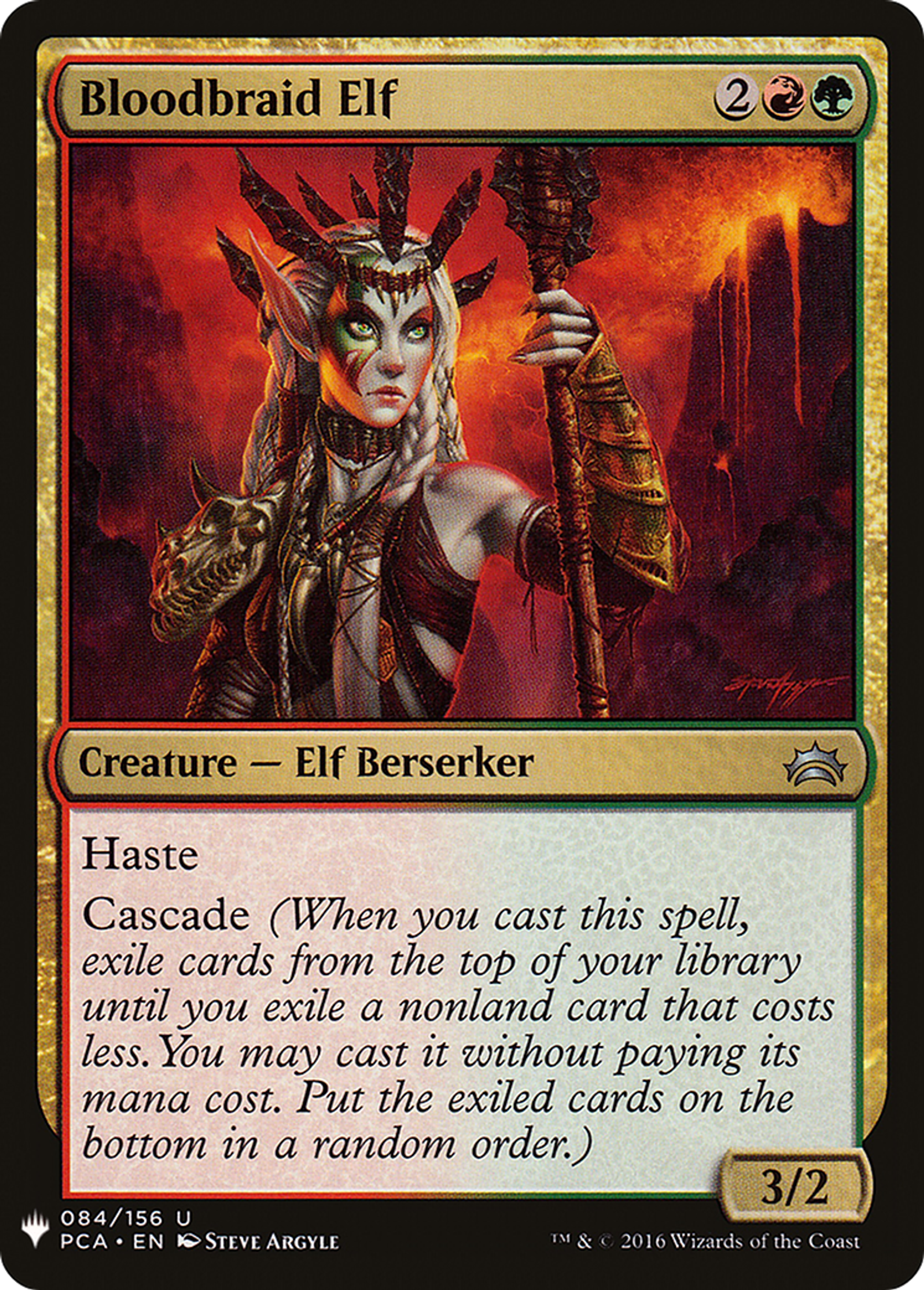 Elfe aux Nattes sanguinolentes — The List — Magic: The Gathering