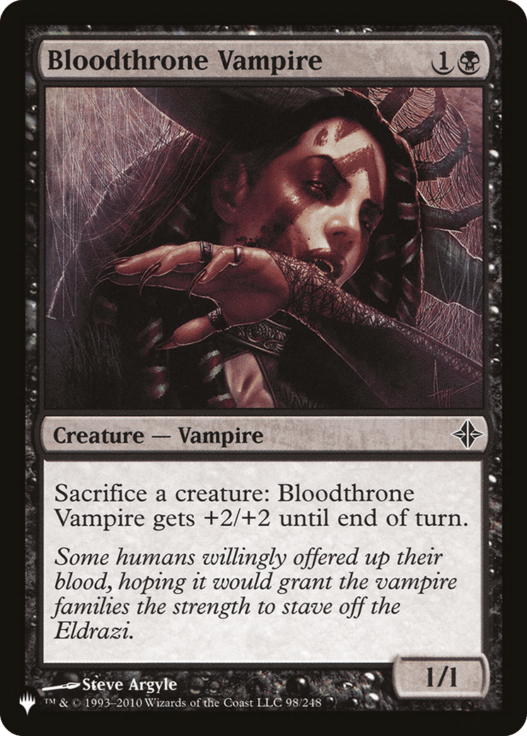 Bloodthrone Vampire — The List — Magic: The Gathering