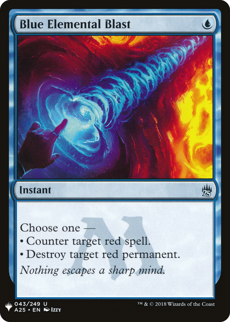 Salve élémentaire bleue — The List — Magic: The Gathering