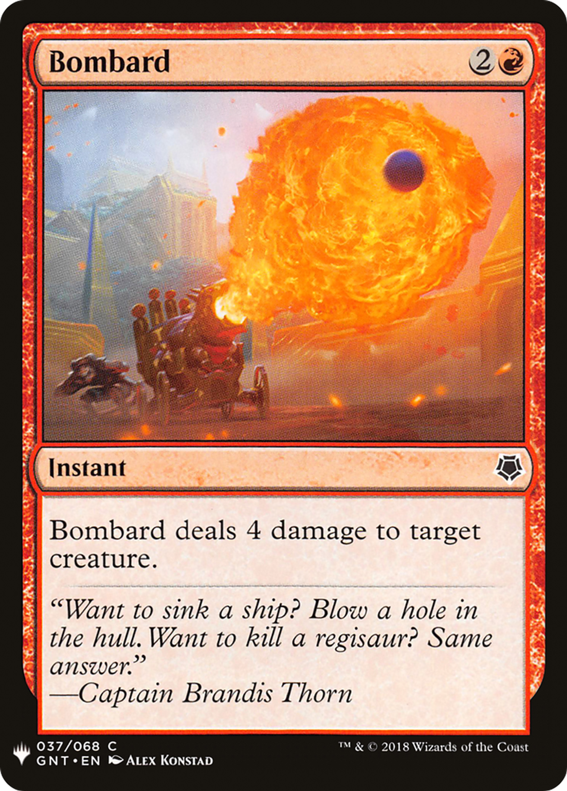 Bombard — The List — Magic: The Gathering