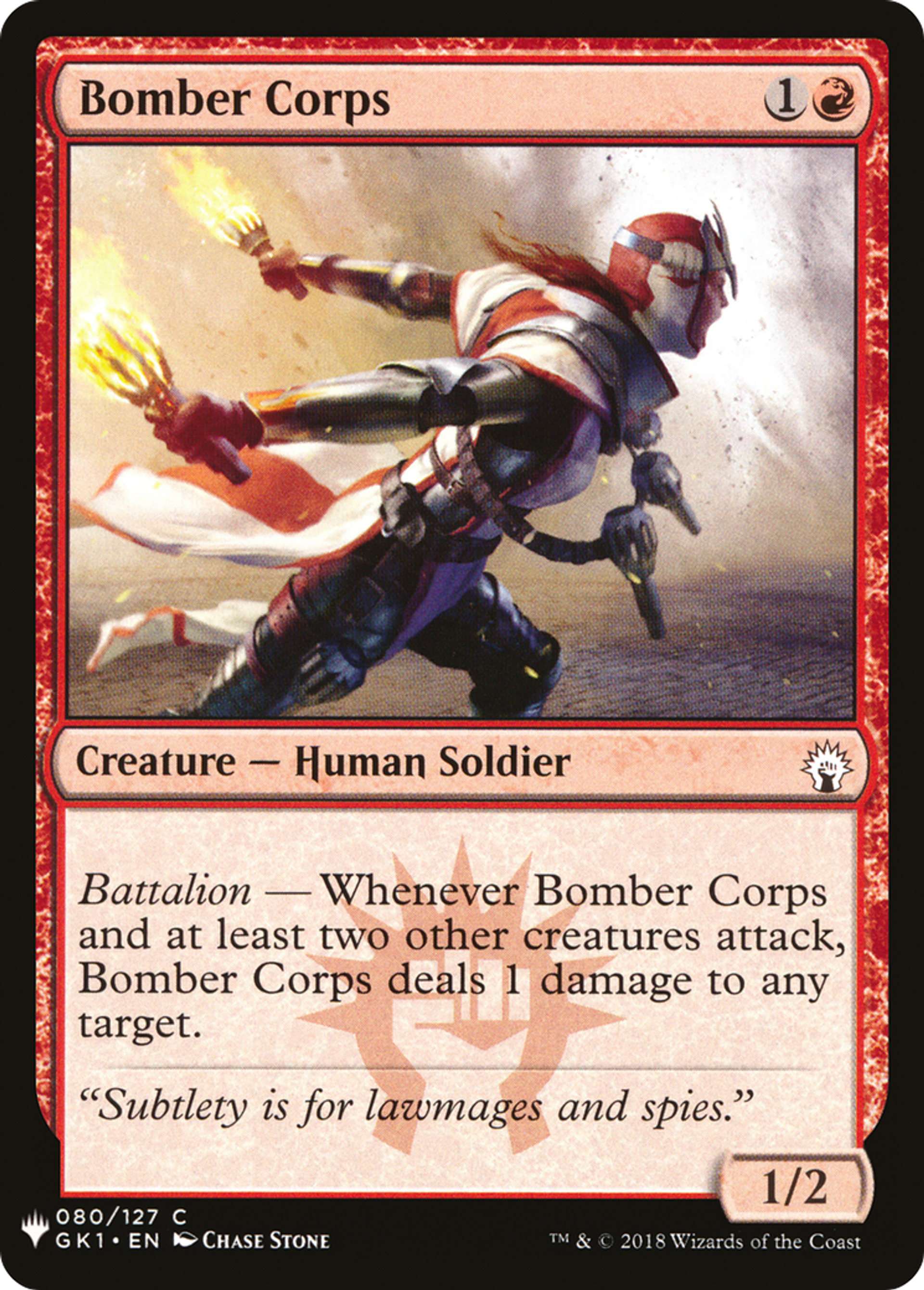 Bomber Corps — The List — Magic: The Gathering