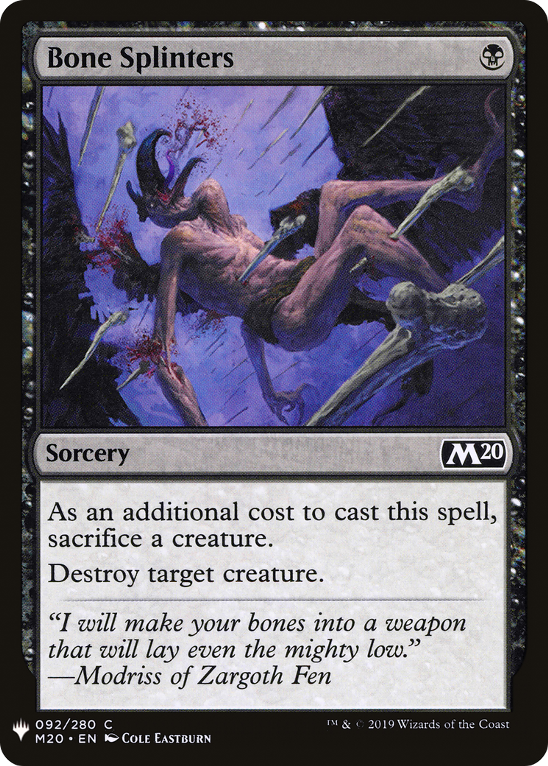 Fragments d'os — The List — Magic: The Gathering