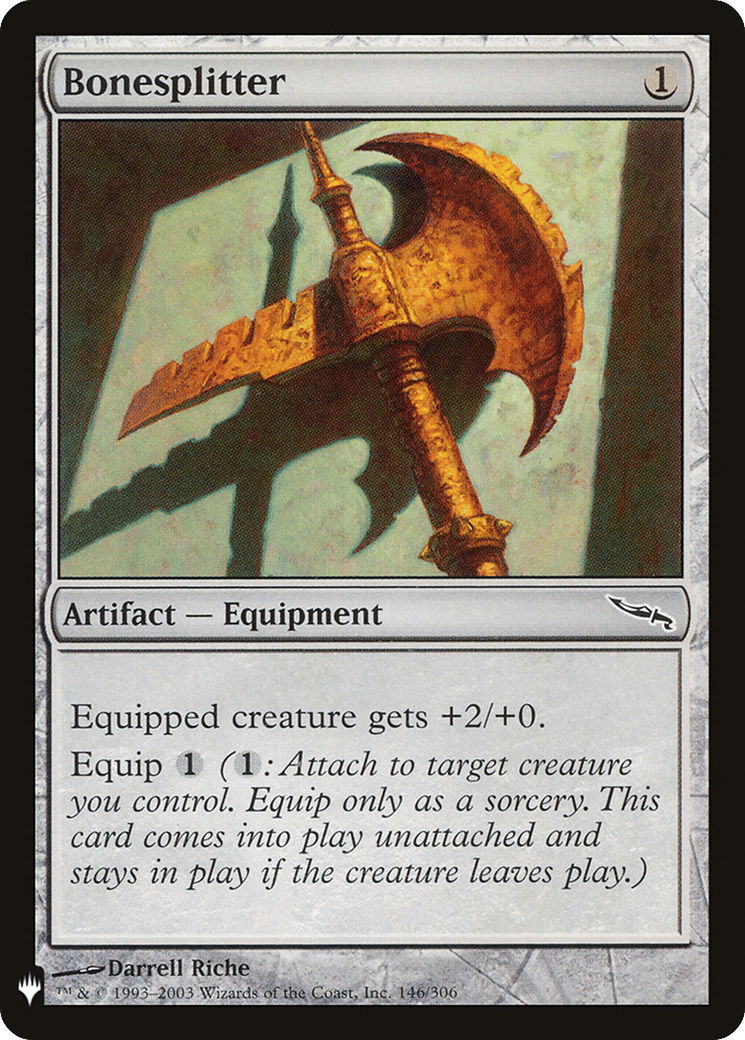 Bonesplitter — The List — Magic: The Gathering