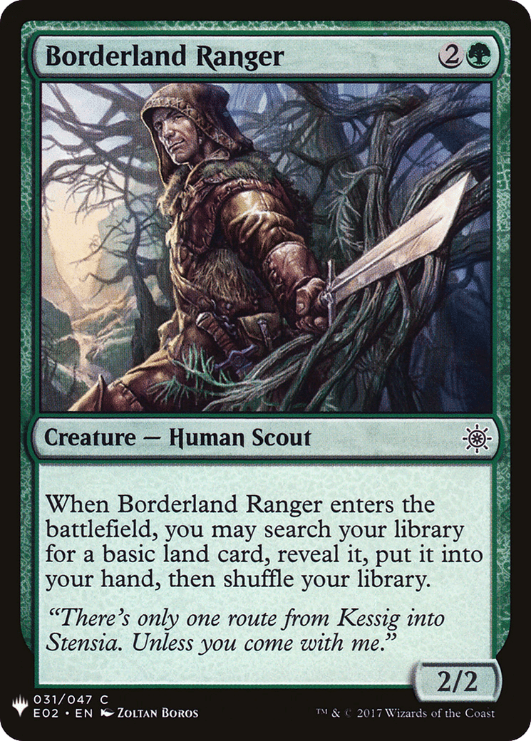 Borderland Ranger — The List — Magic: The Gathering