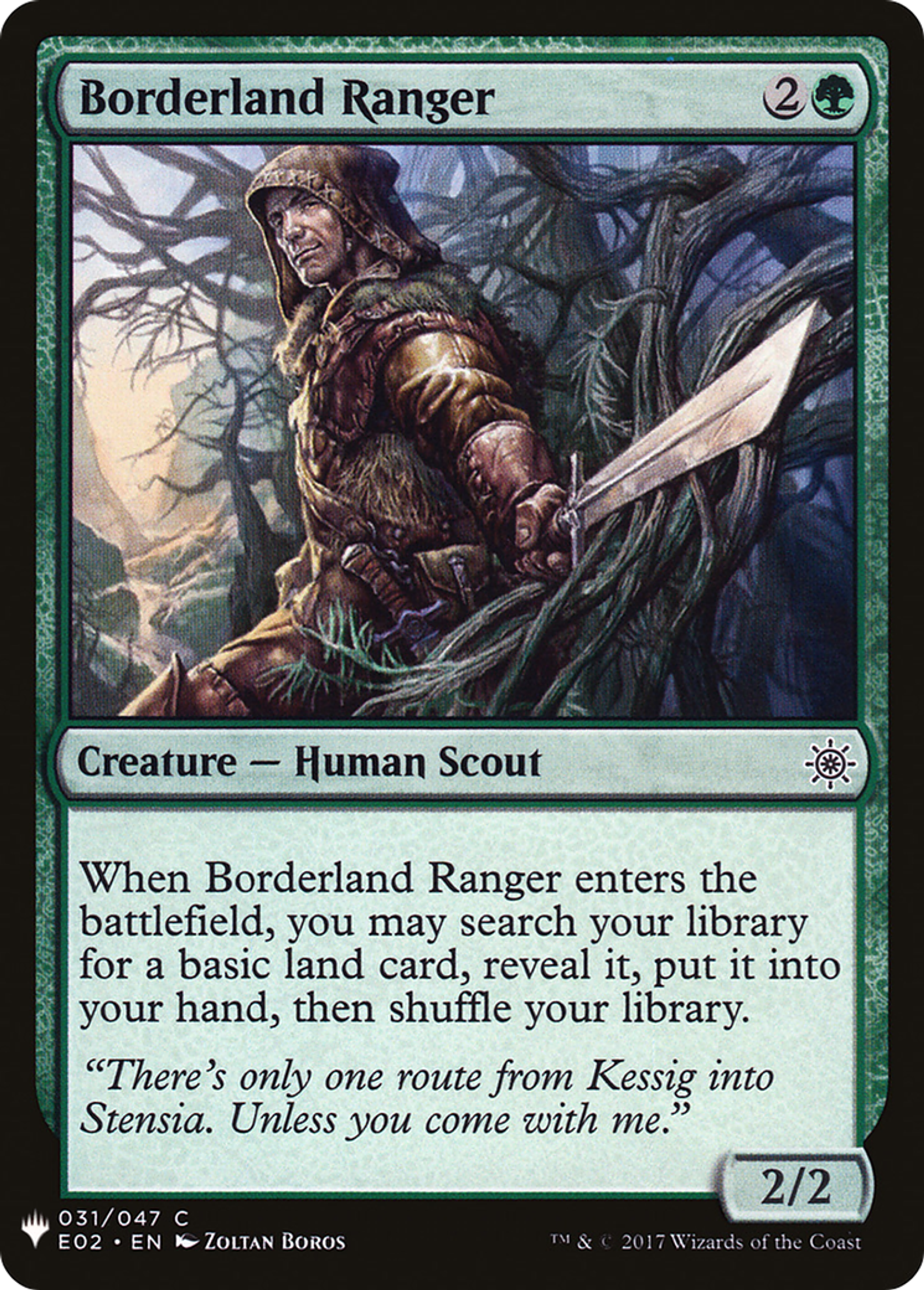 Borderland Ranger — The List — Magic: The Gathering