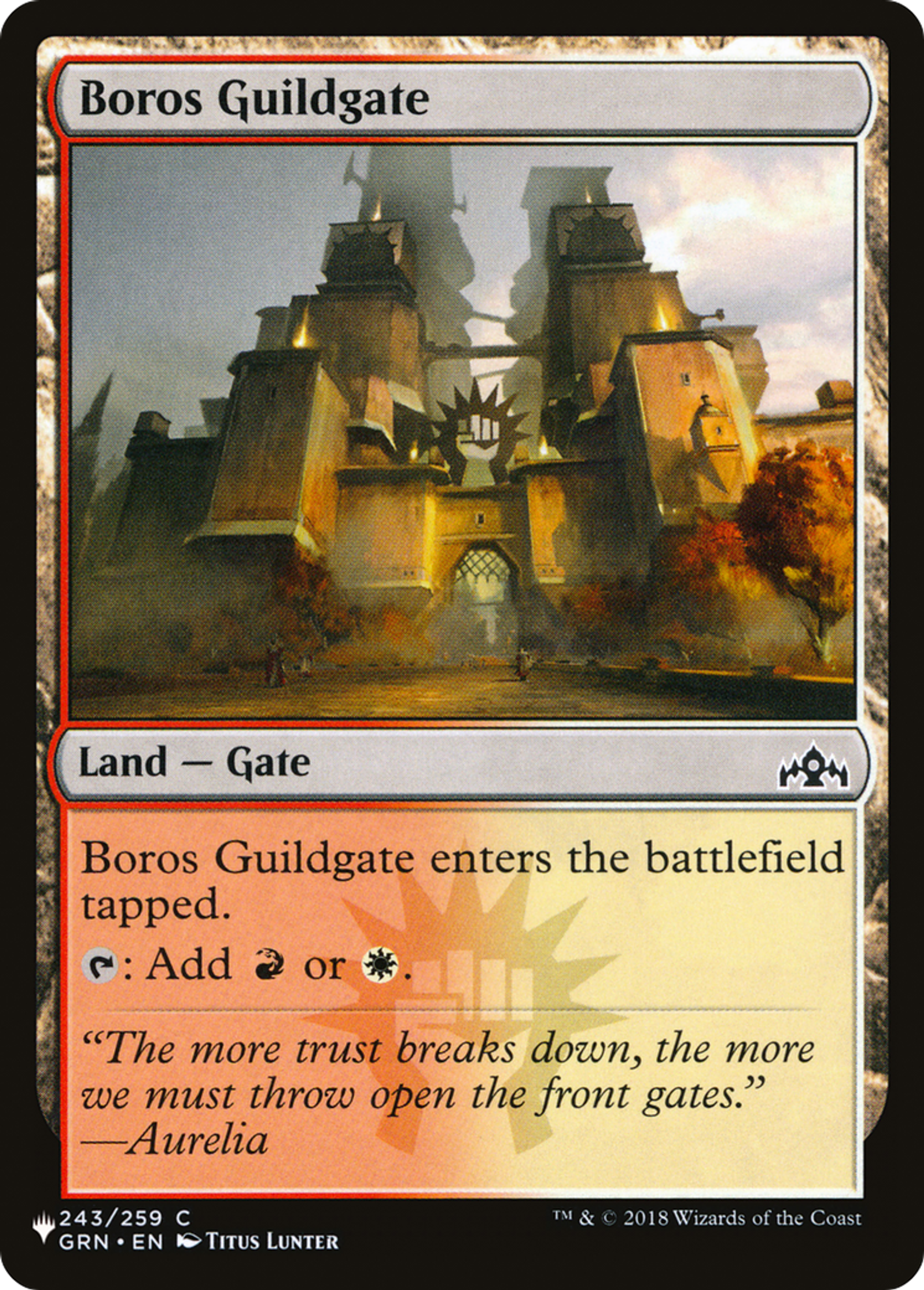 Boros Guildgate — The List — Magic: The Gathering