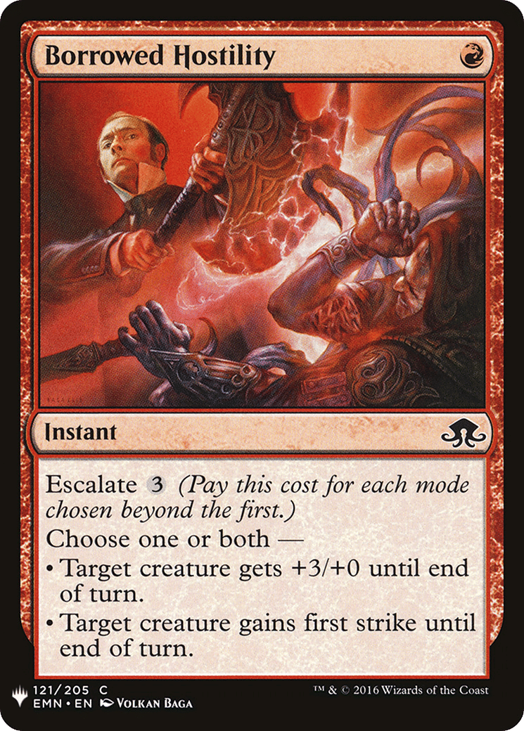 Borrowed Hostility — The List — Magic: The Gathering