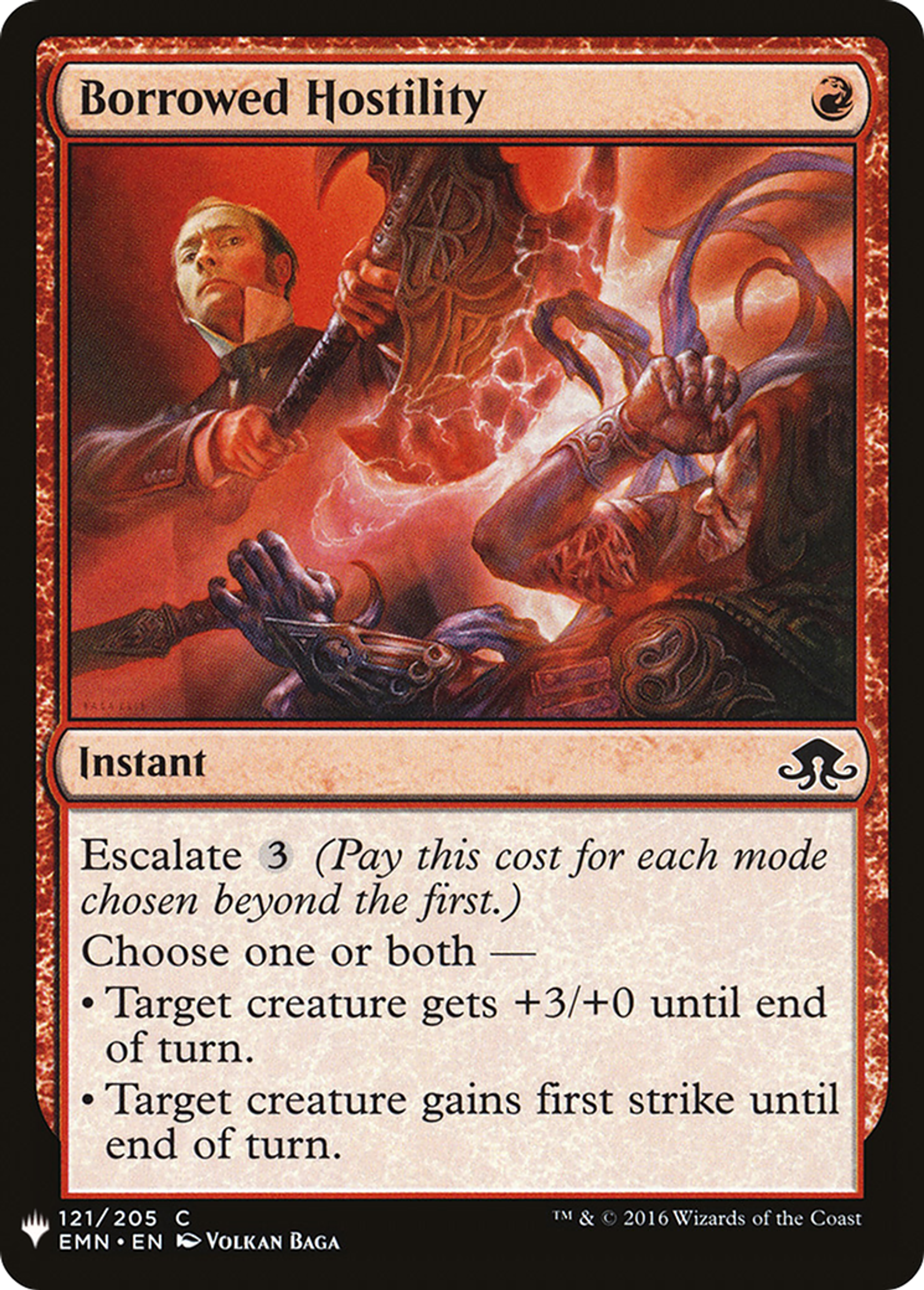 Borrowed Hostility — The List — Magic: The Gathering