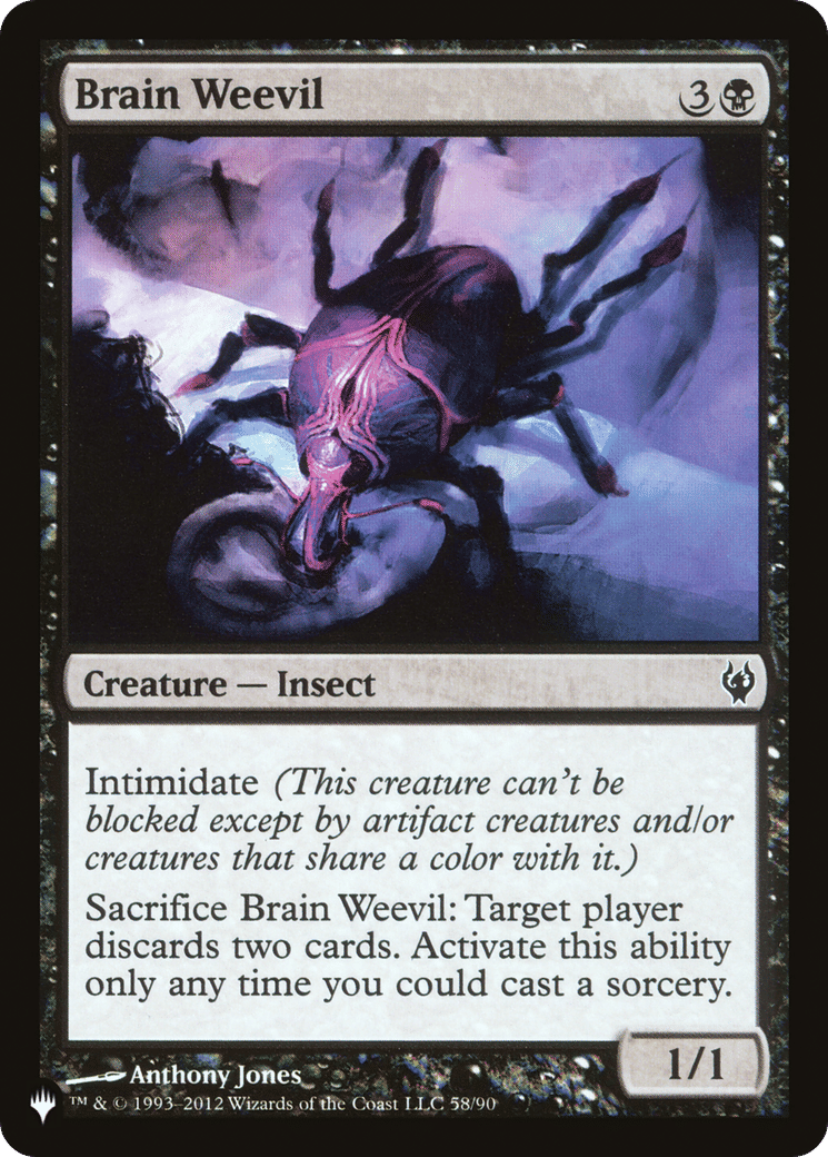 Brain Weevil — The List — Magic: The Gathering