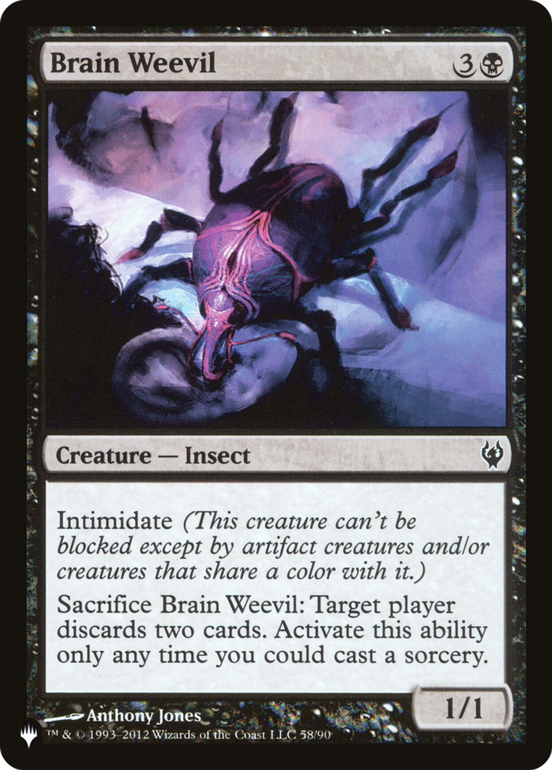 Brain Weevil — The List — Magic: The Gathering