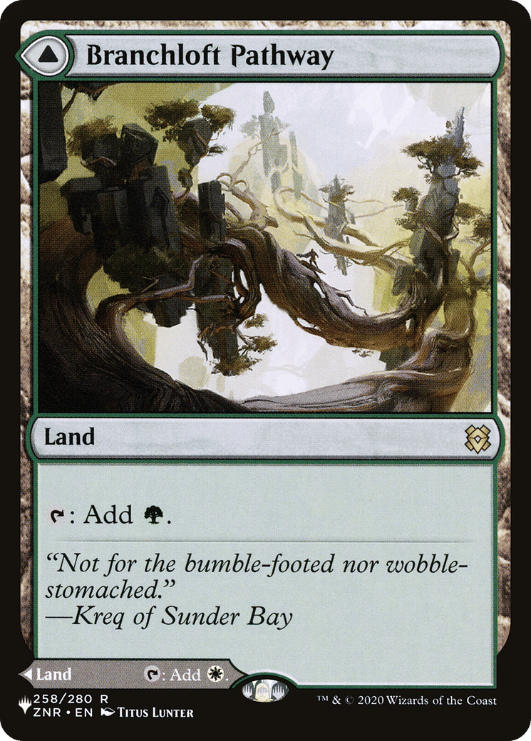 Branchloft Pathway // Boulderloft Pathway — The List — Magic: The Gathering
