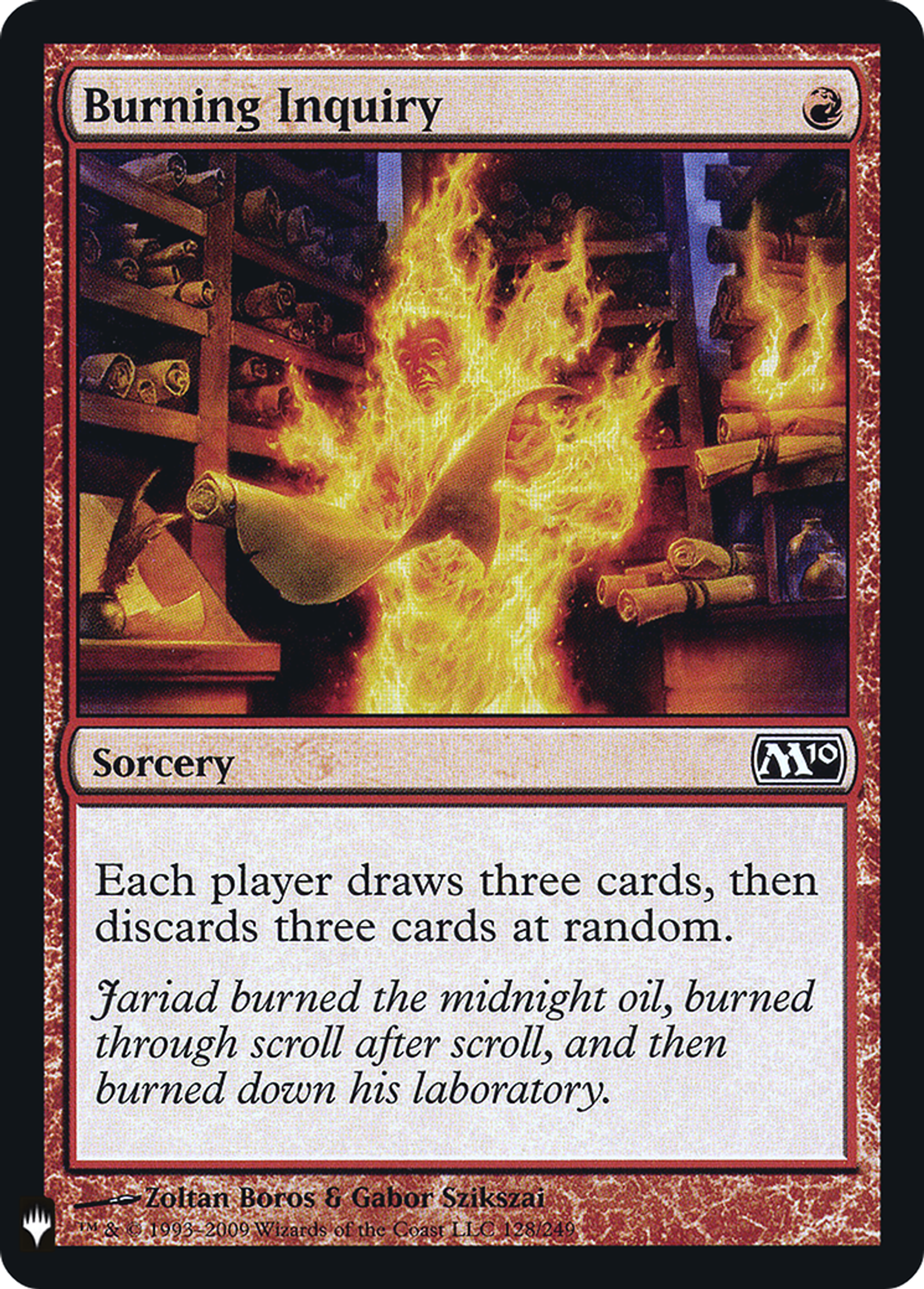 Burning Inquiry — The List — Magic: The Gathering