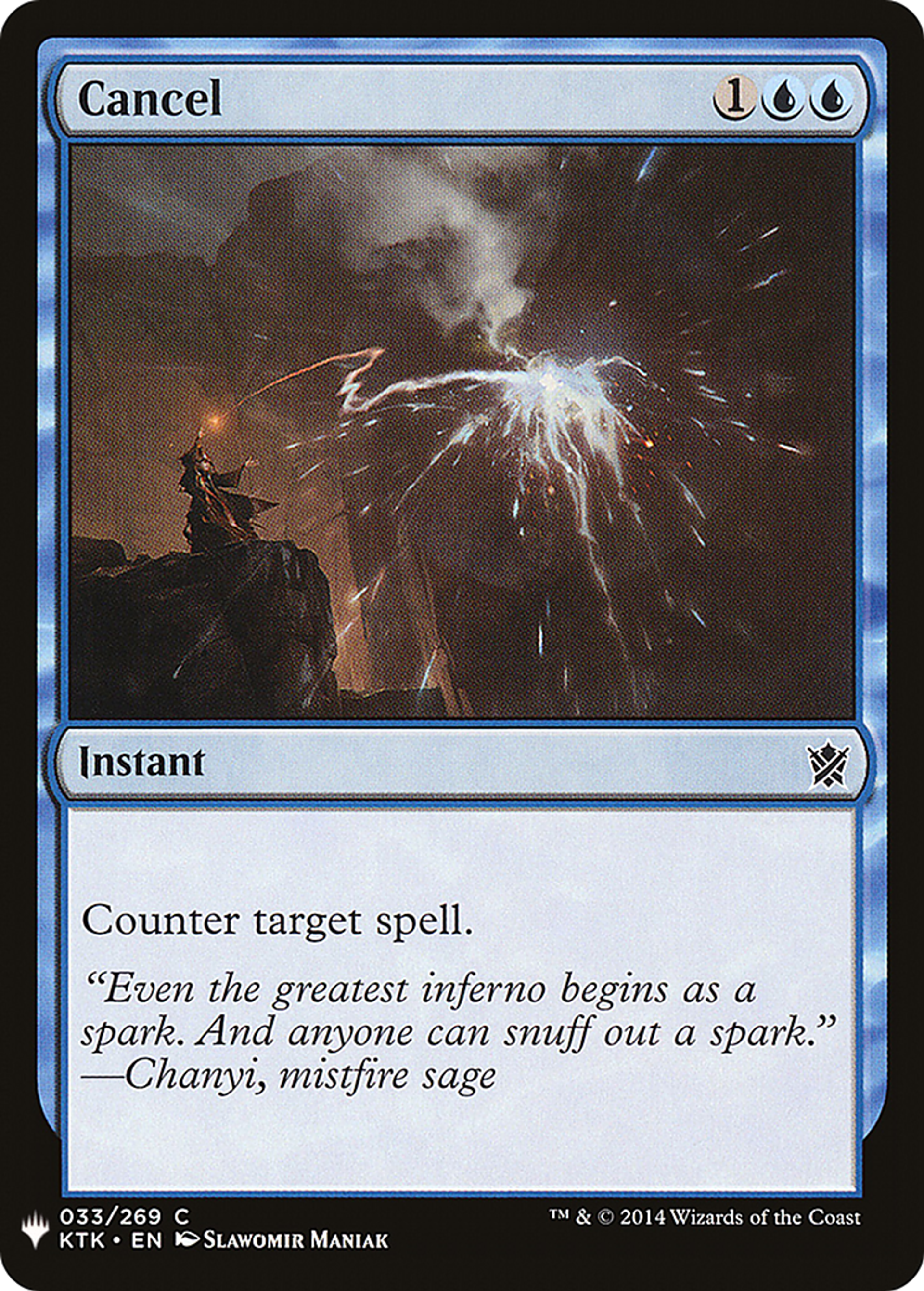 Cancel — The List — Magic: The Gathering