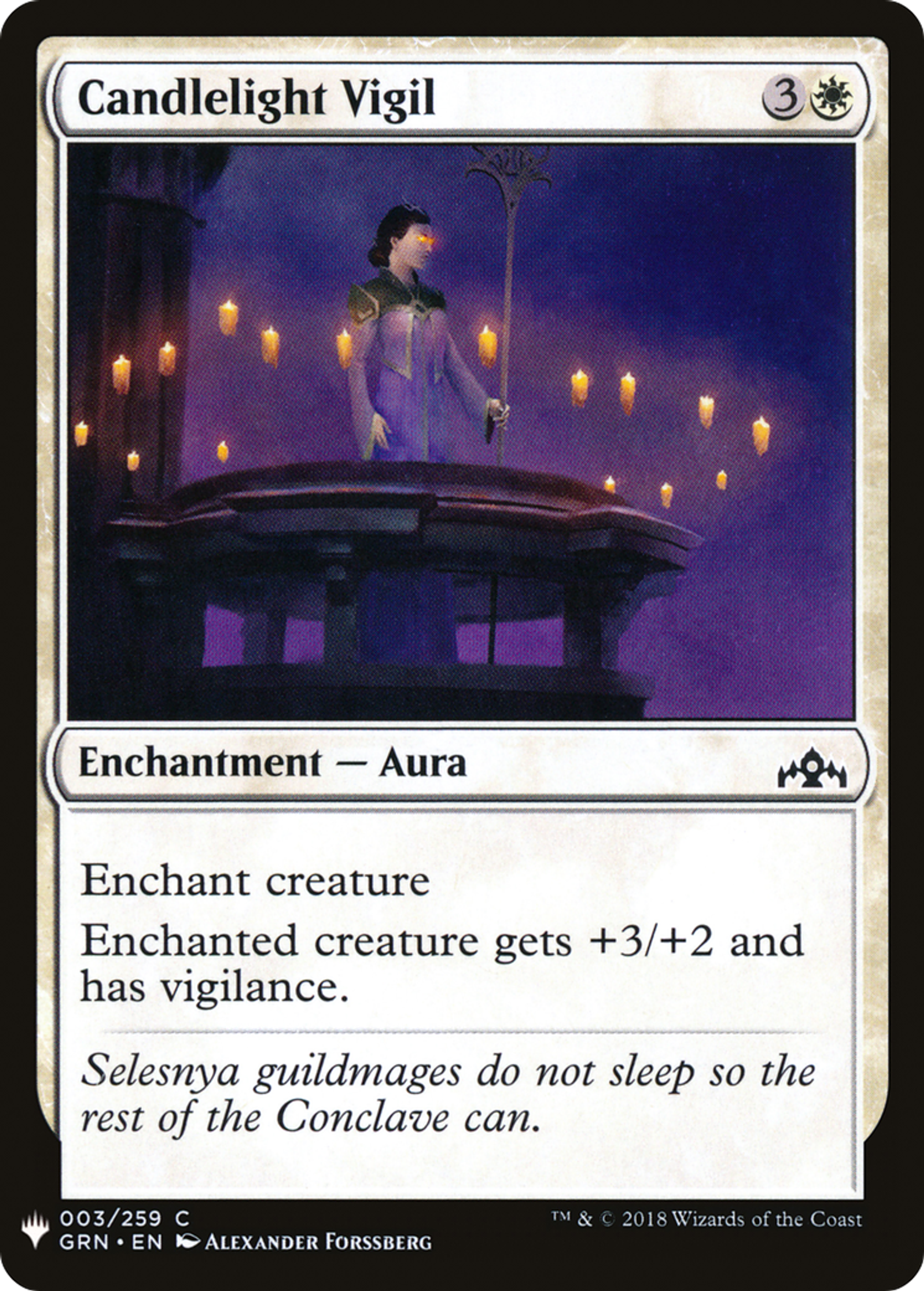 Candlelight Vigil — The List — Magic: The Gathering