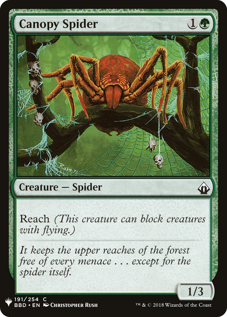 Canopy Spider — The List — Magic: The Gathering