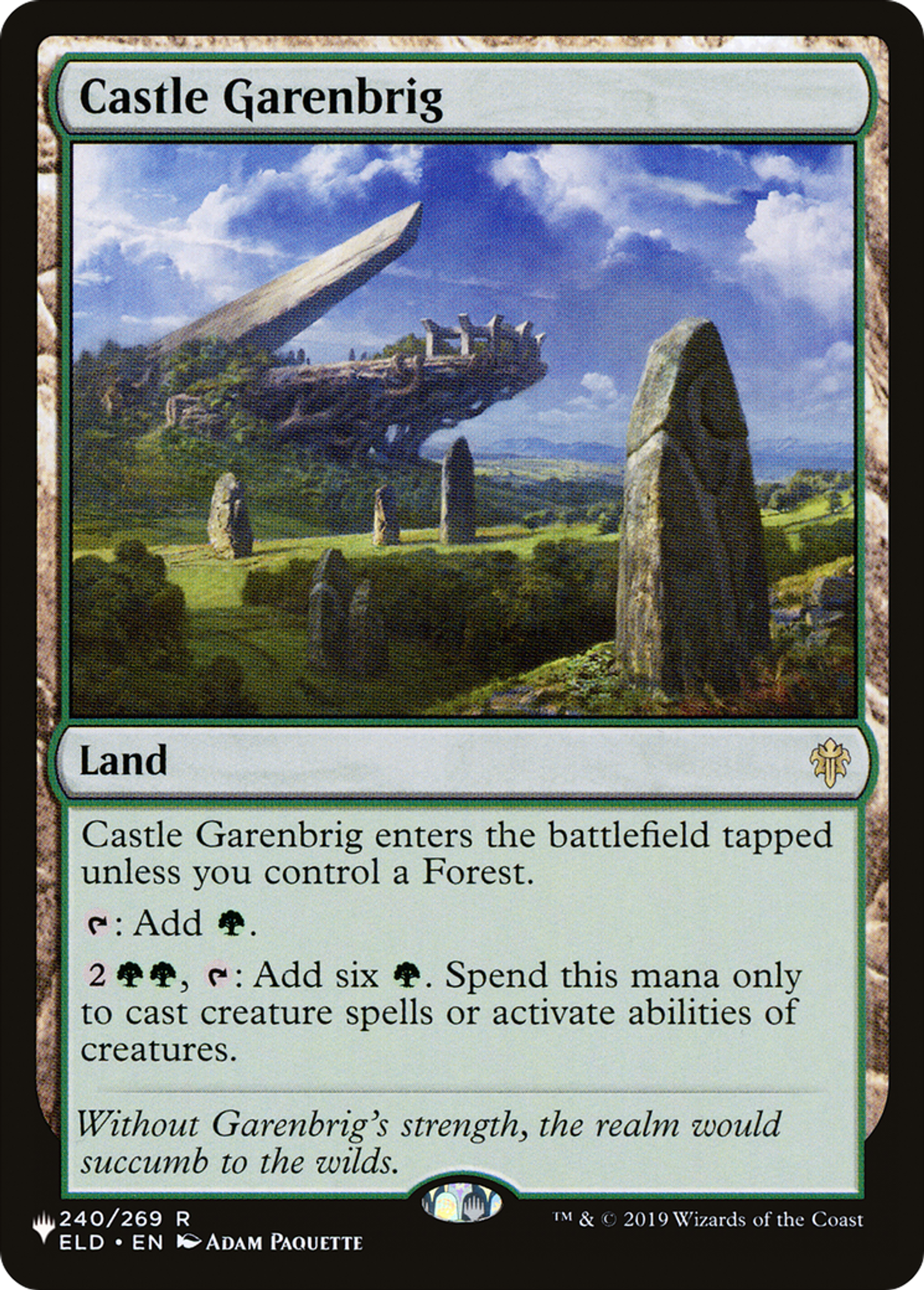 Castle Garenbrig — The List — Magic: The Gathering