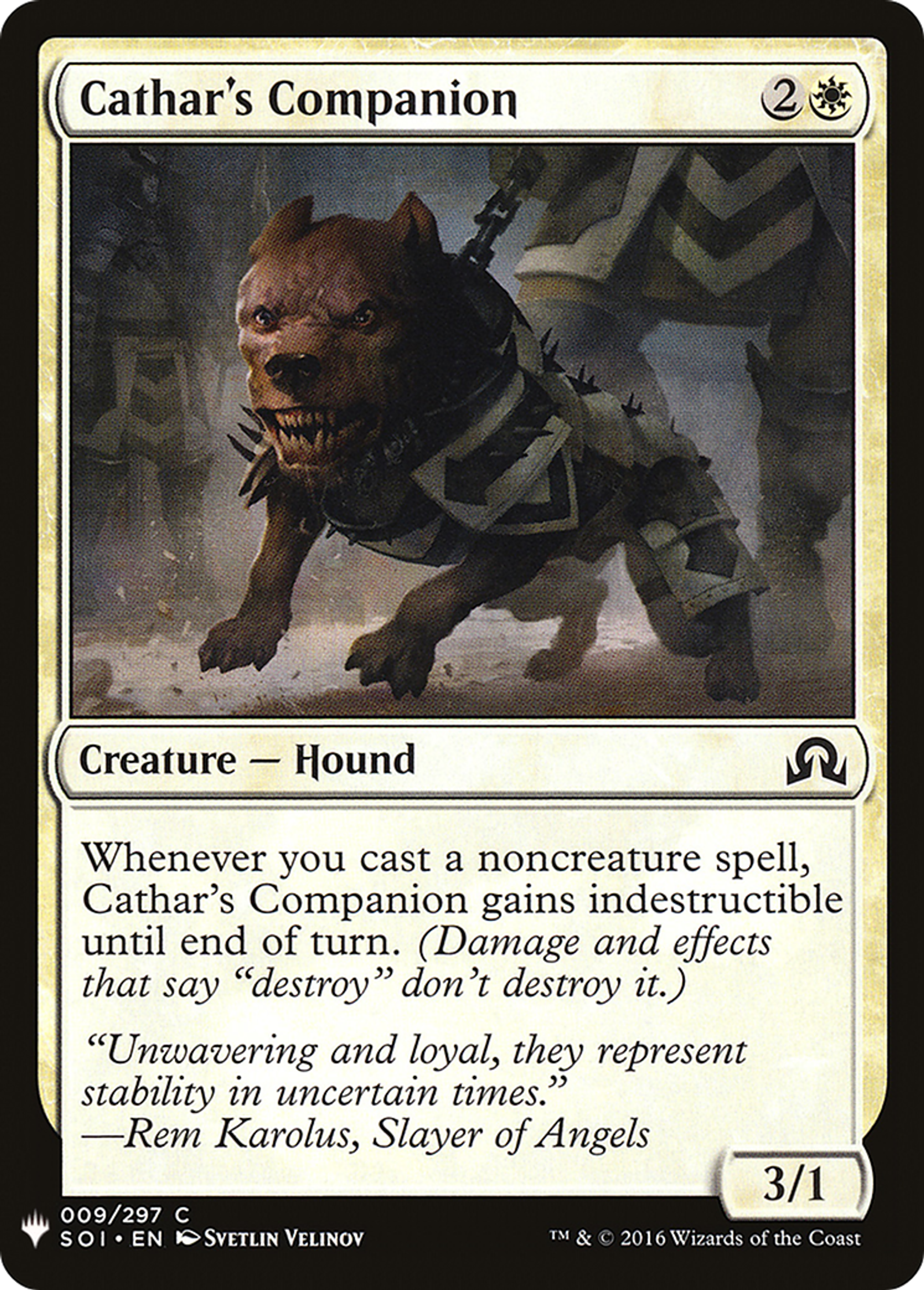 Cathar's Companion — The List — Magic: The Gathering