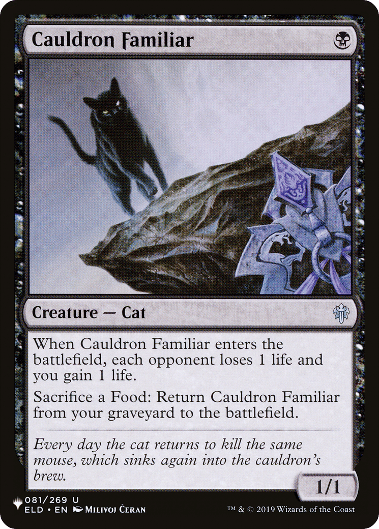 Cauldron Familiar — The List — Magic: The Gathering
