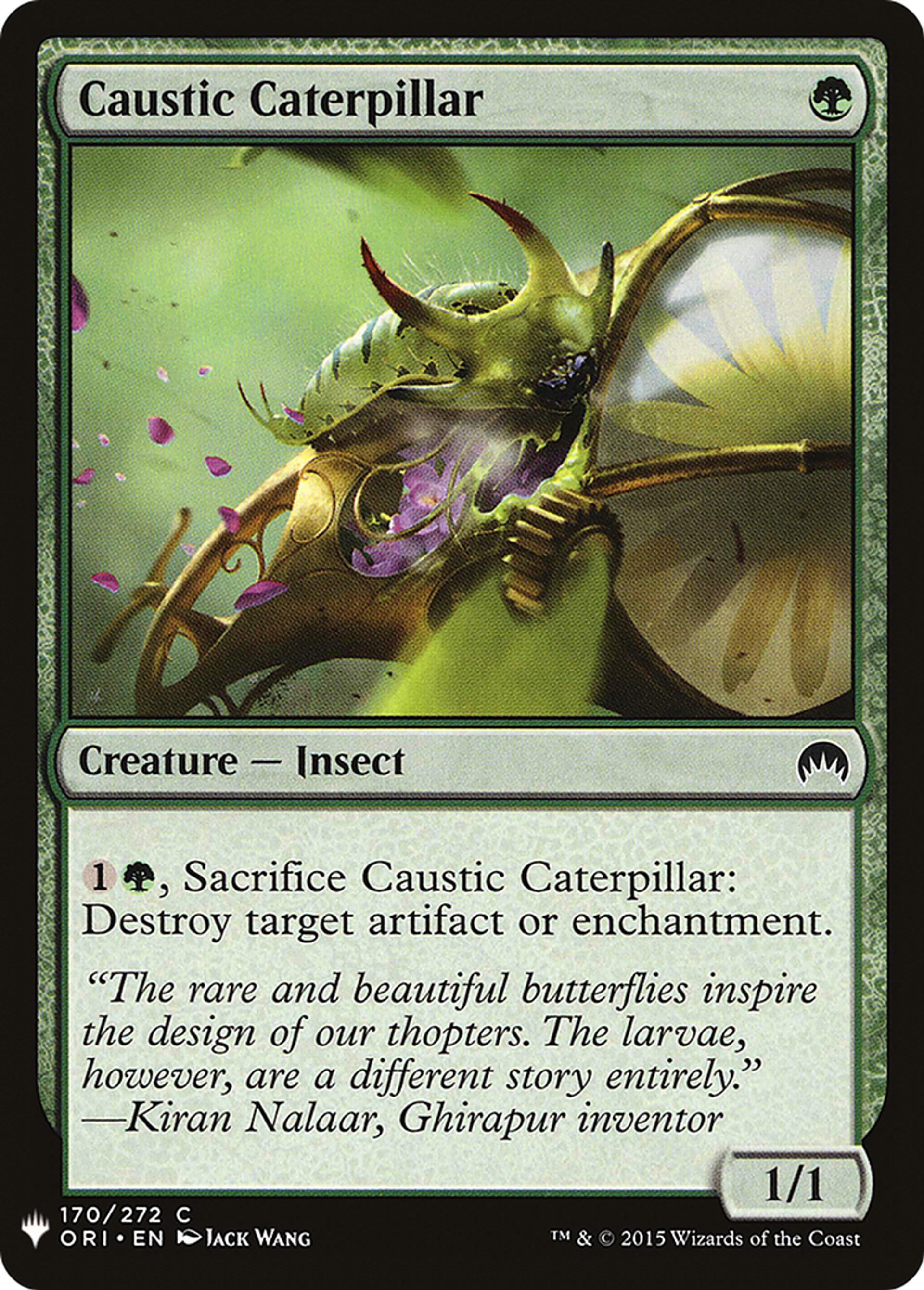 Chenille caustique — The List — Magic: The Gathering