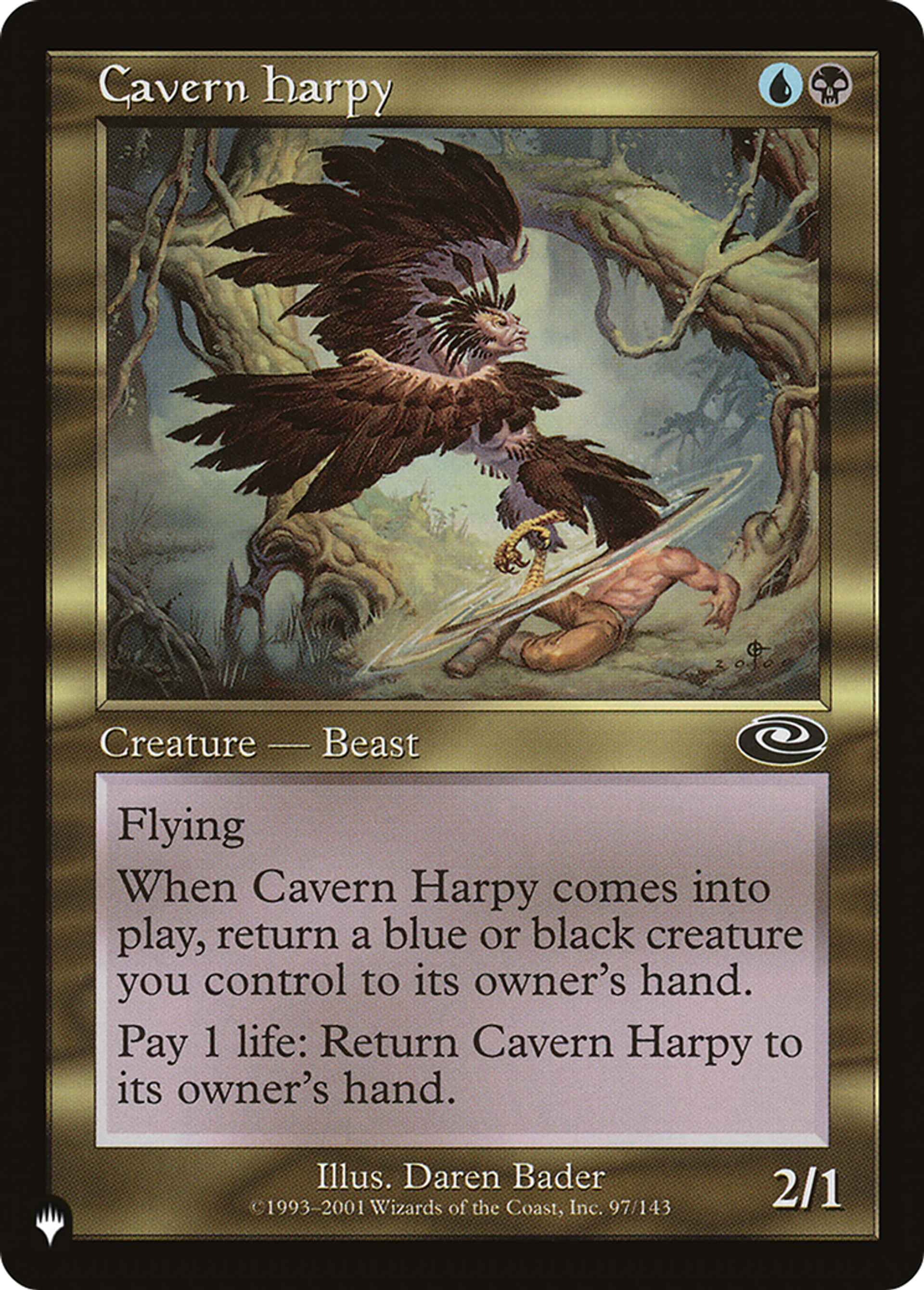 Cavern Harpy — The List — Magic: The Gathering