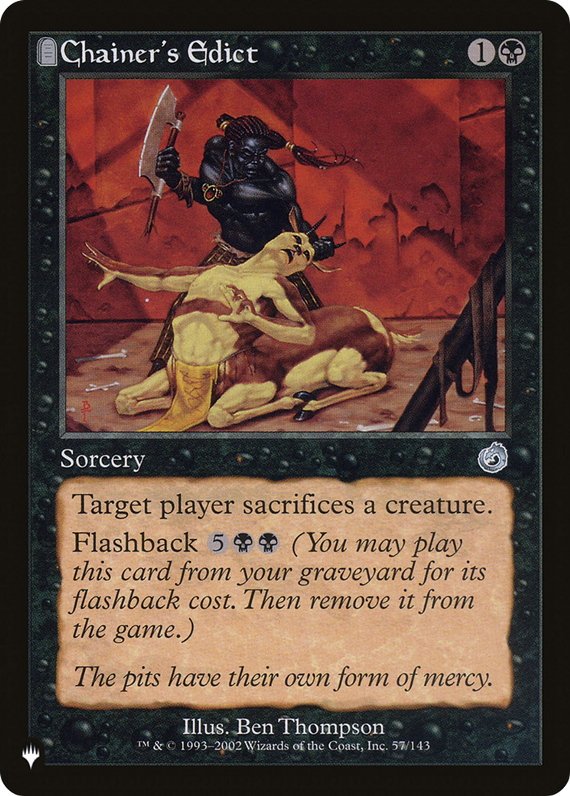 Chainer's Edict — The List — Magic: The Gathering
