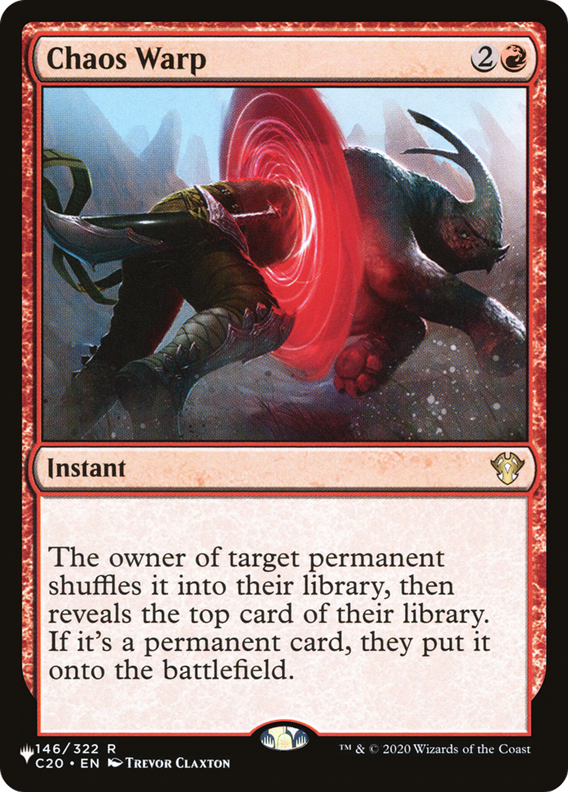 Chaos Warp — The List — Magic: The Gathering