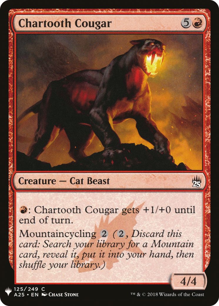 Chartooth Cougar — The List — Magic: The Gathering