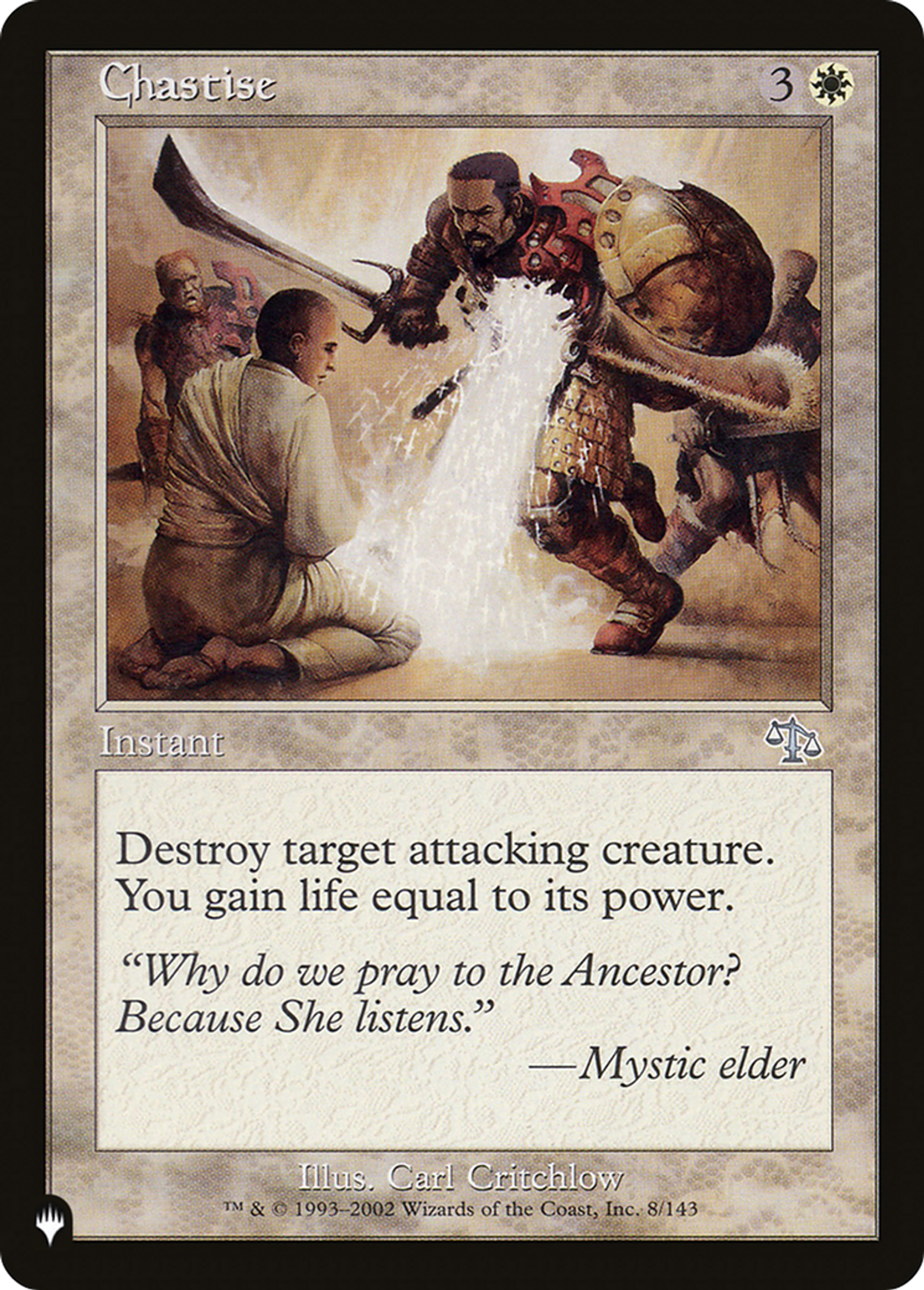 Chastise — The List — Magic: The Gathering