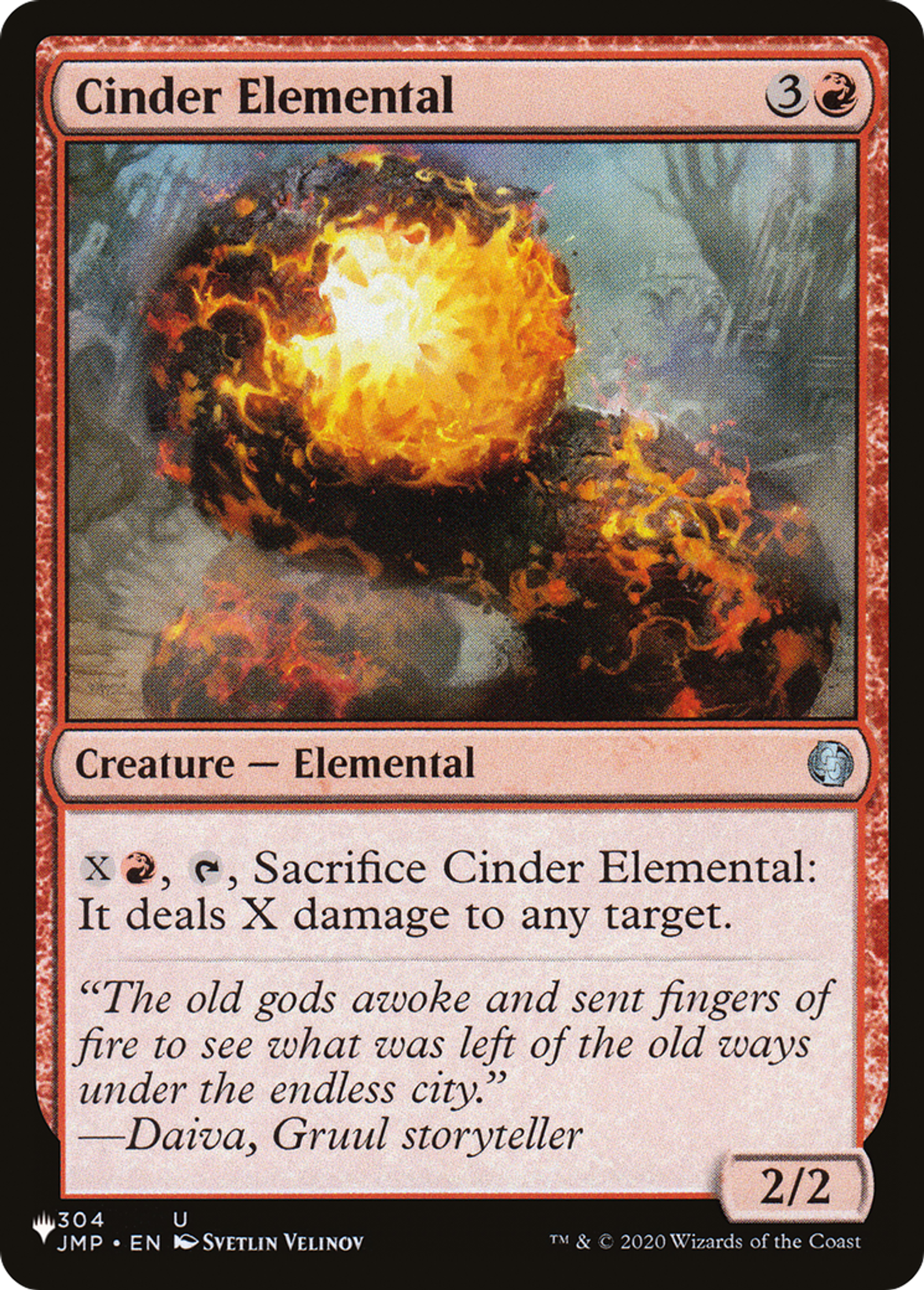 Cinder Elemental — The List — Magic: The Gathering
