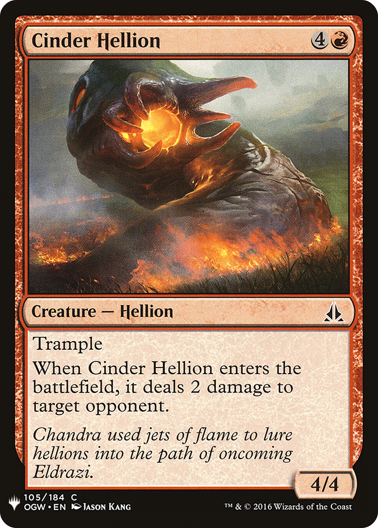 Cinder Hellion — The List — Magic: The Gathering