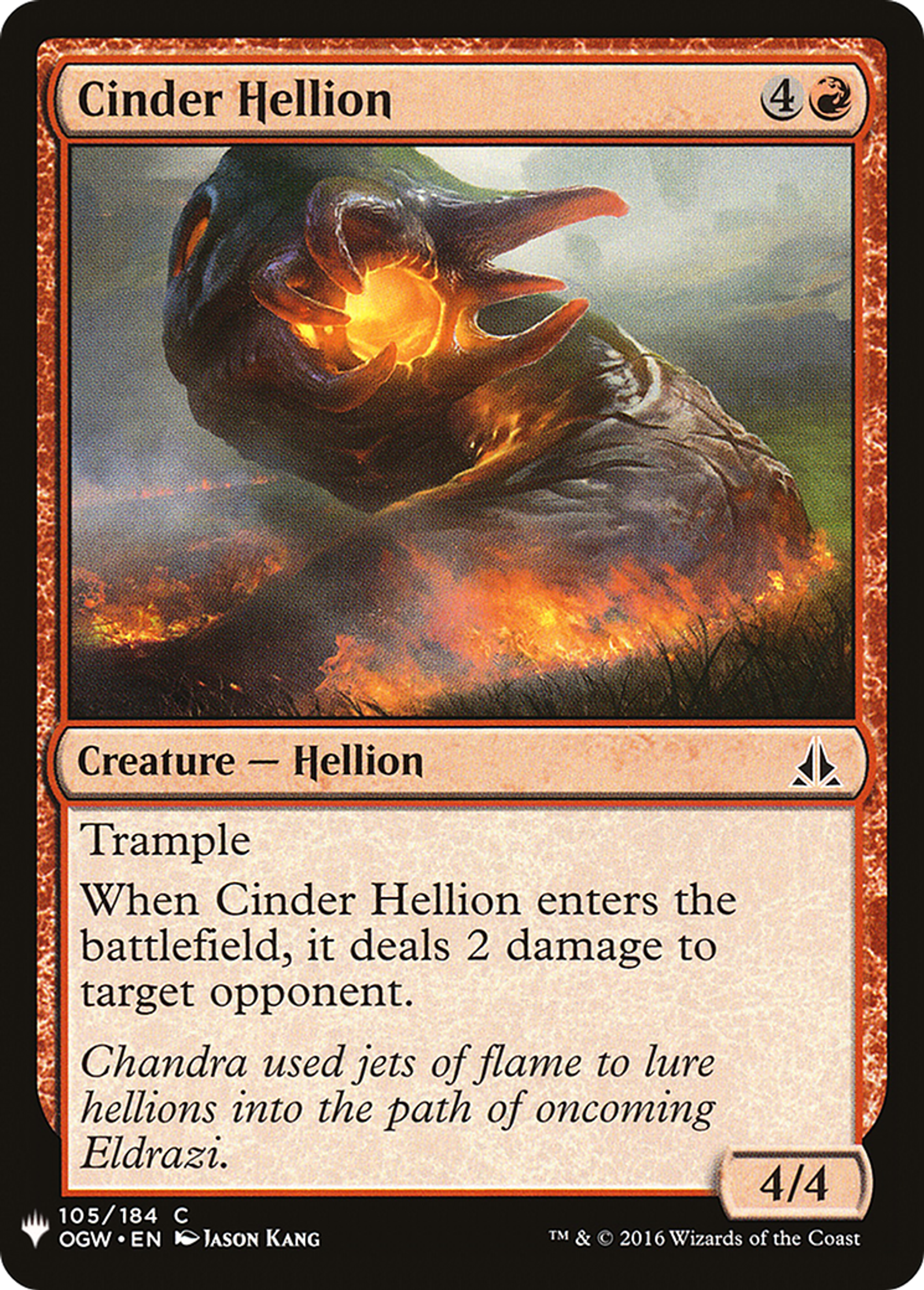 Cinder Hellion — The List — Magic: The Gathering