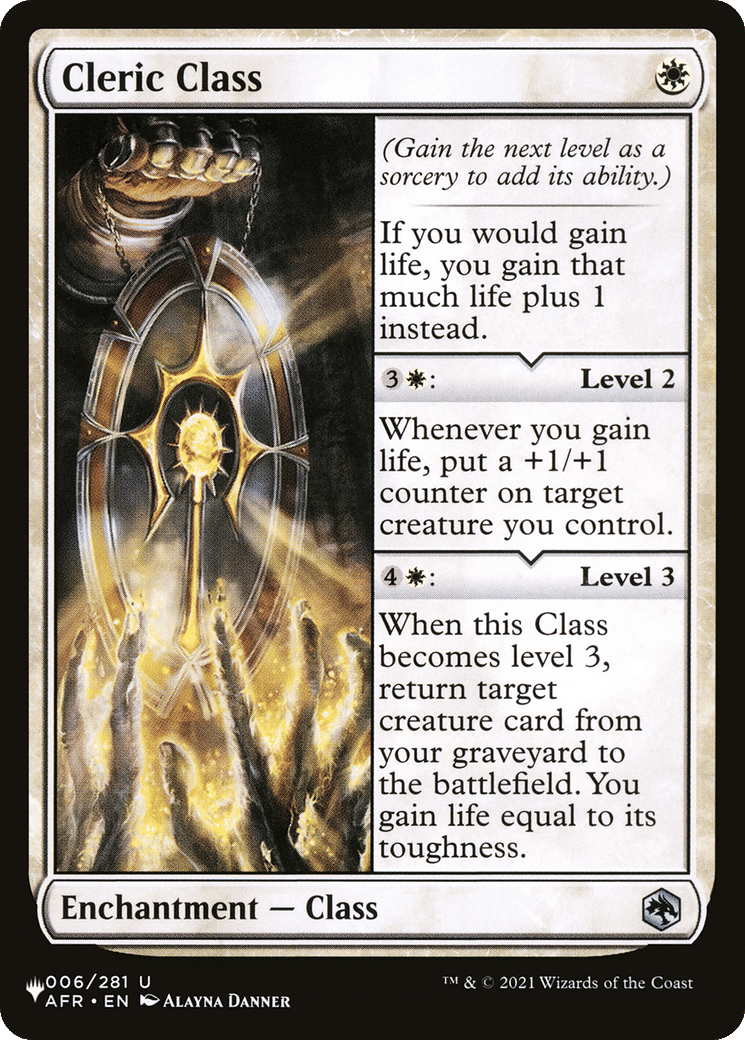 Cleric Class — The List — Magic: The Gathering