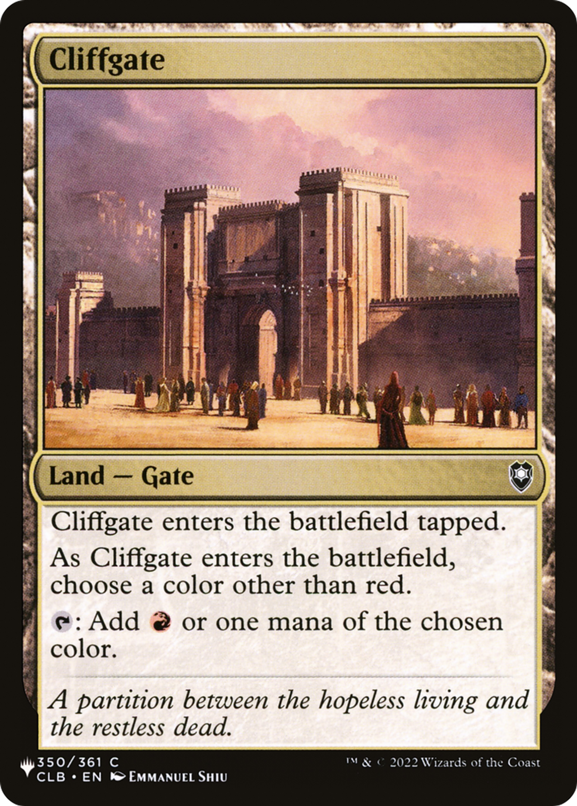 Cliffgate — The List — Magic: The Gathering