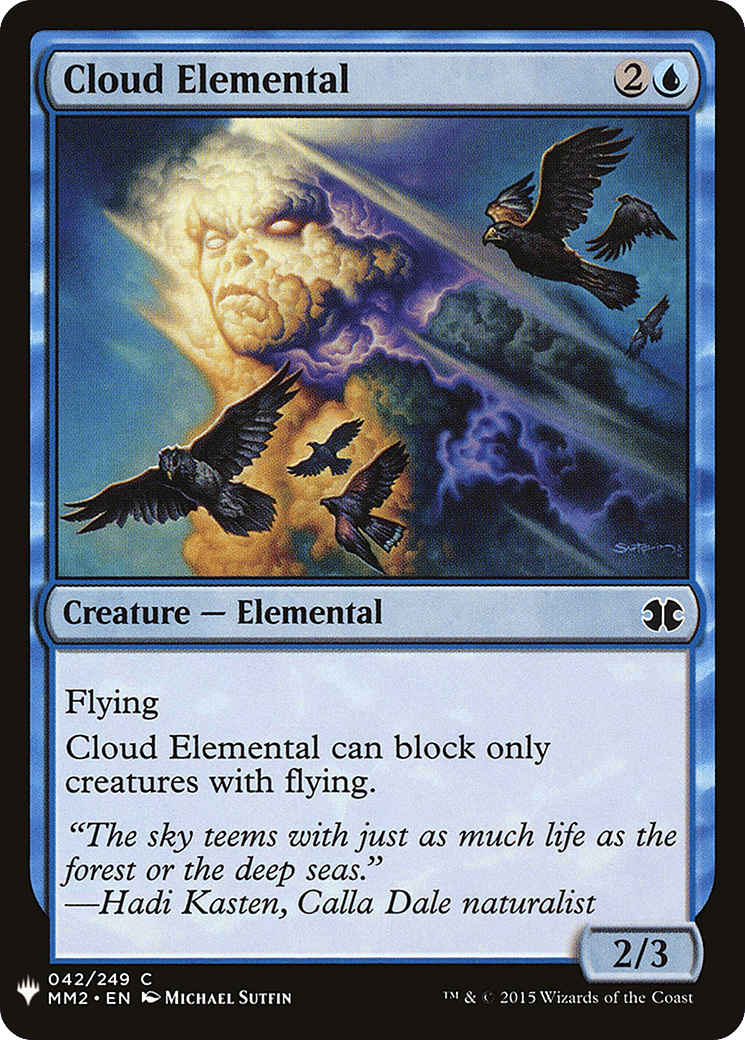 Cloud Elemental — The List — Magic: The Gathering