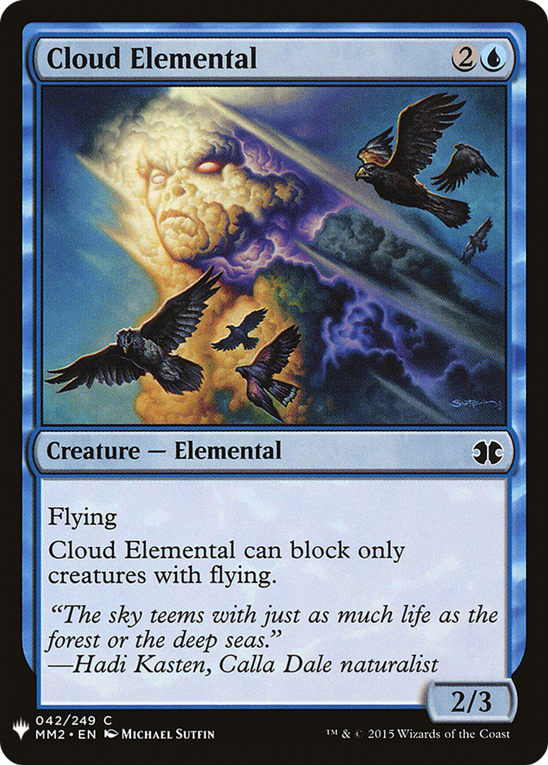 Cloud Elemental — The List — Magic: The Gathering
