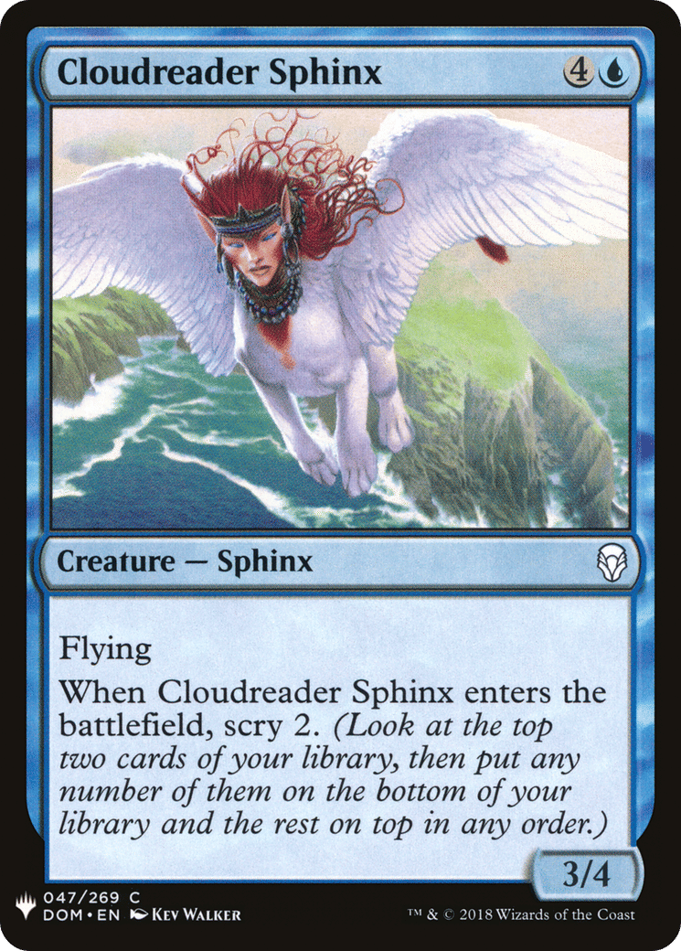 Cloudreader Sphinx — The List — Magic: The Gathering