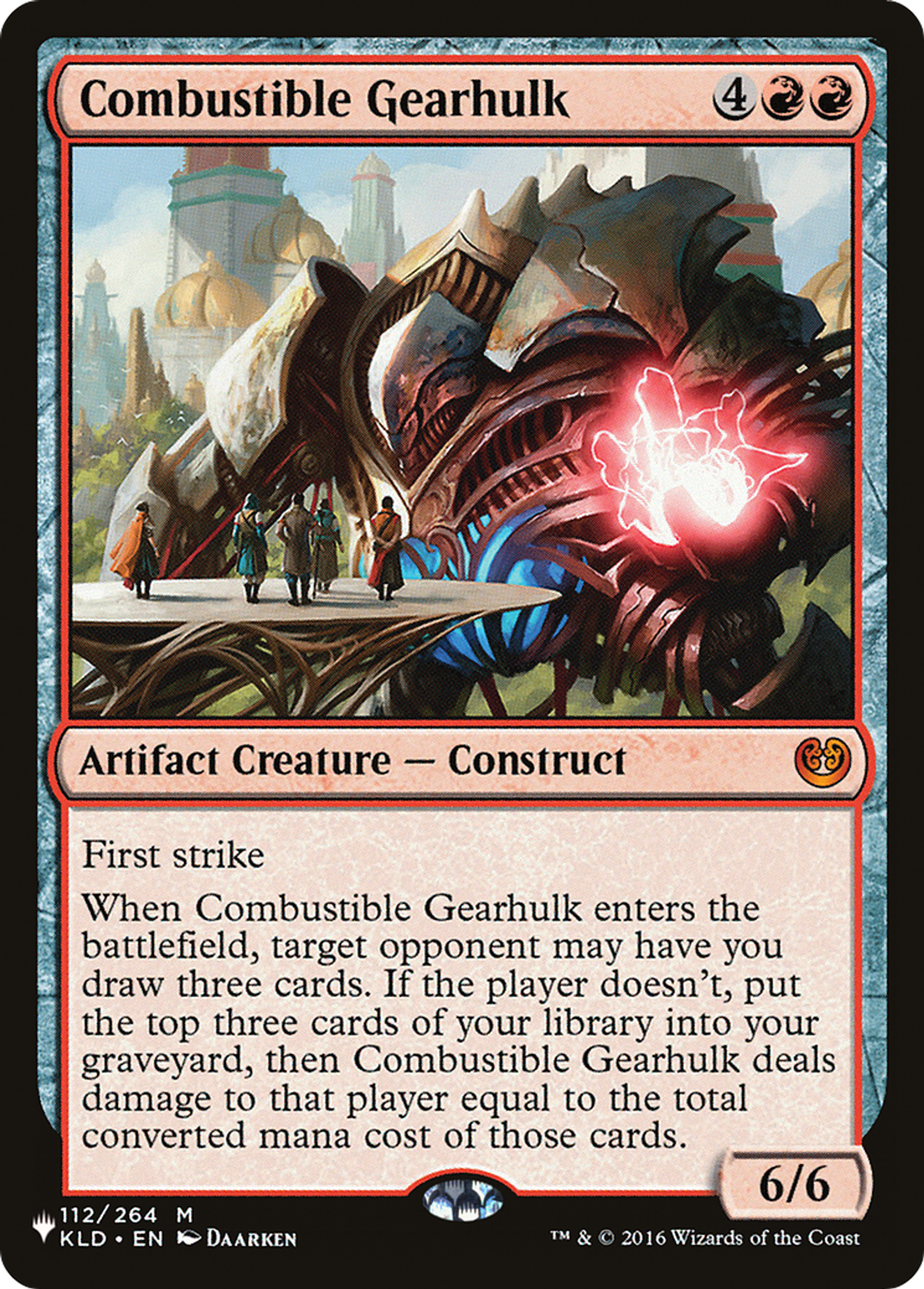 Carcasse mécanique combustible — The List — Magic: The Gathering