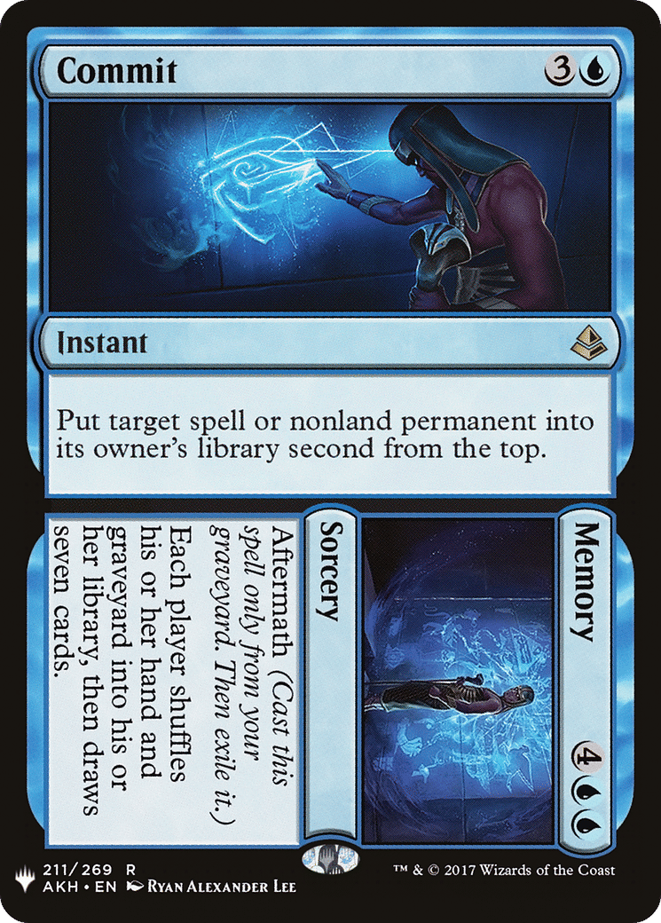 Commit // Memory — The List — Magic: The Gathering