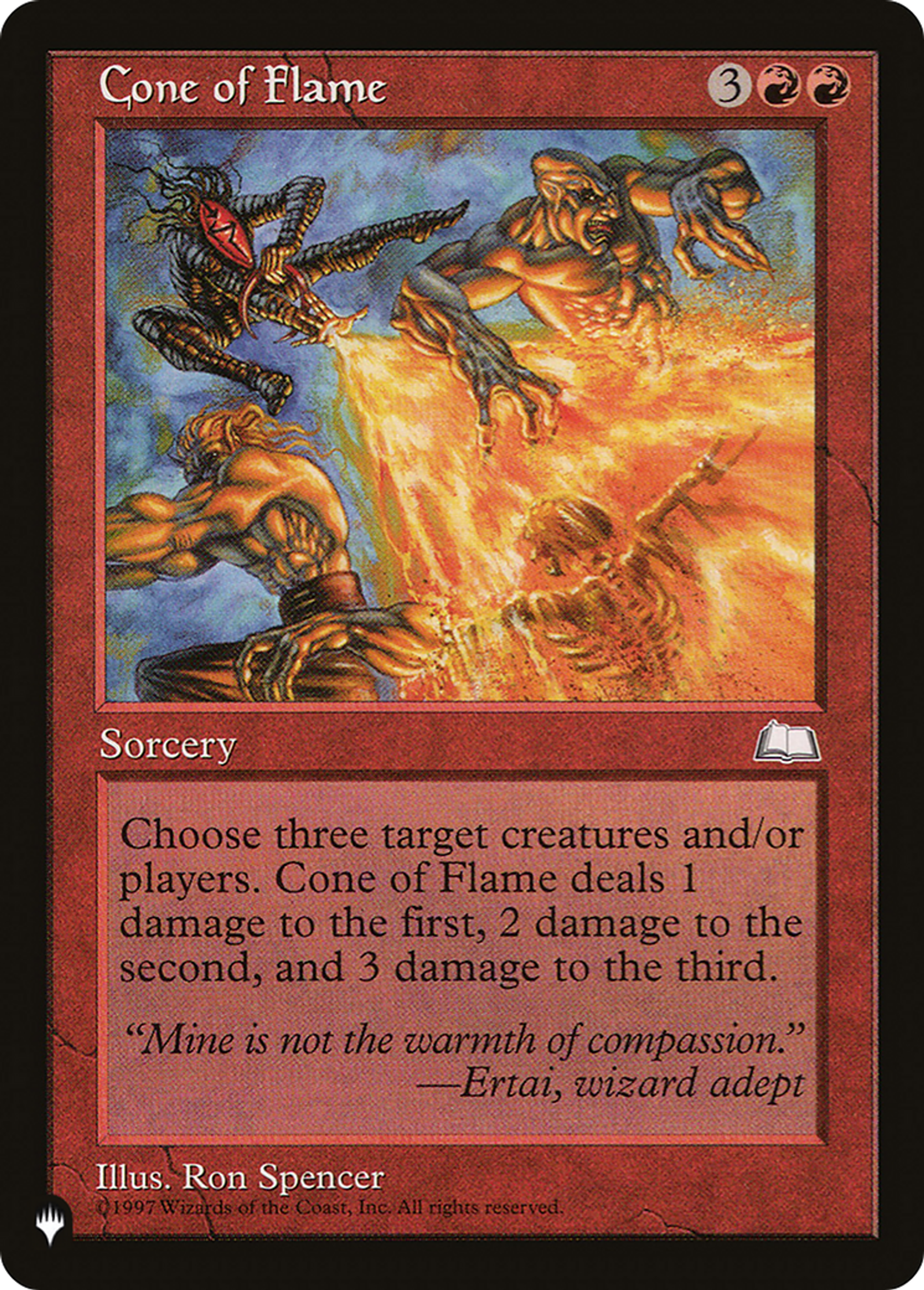 Cône de flammes — The List — Magic: The Gathering