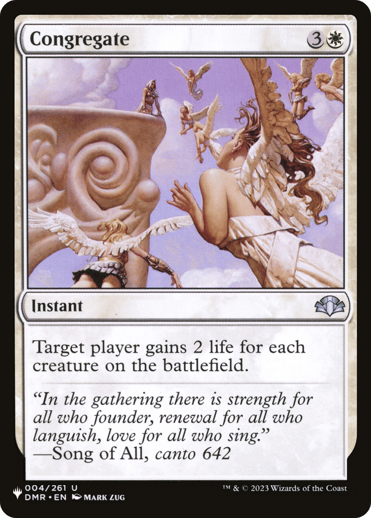 Congregate — The List — Magic: The Gathering