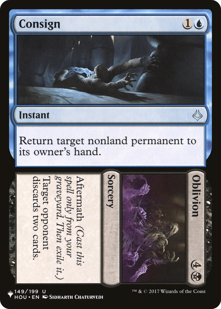 Consign // Oblivion — The List — Magic: The Gathering