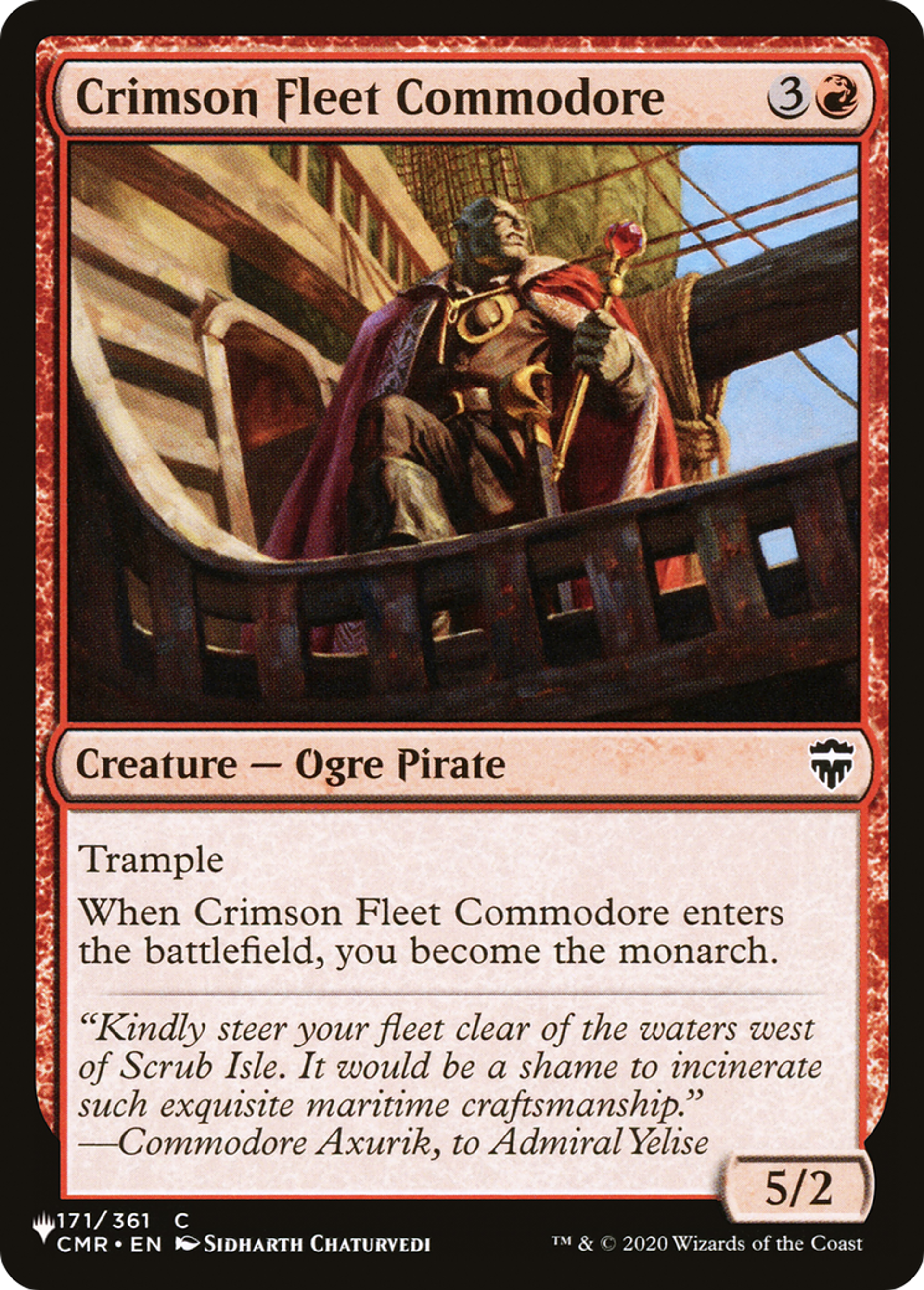 Crimson Fleet Commodore — The List — Magic: The Gathering