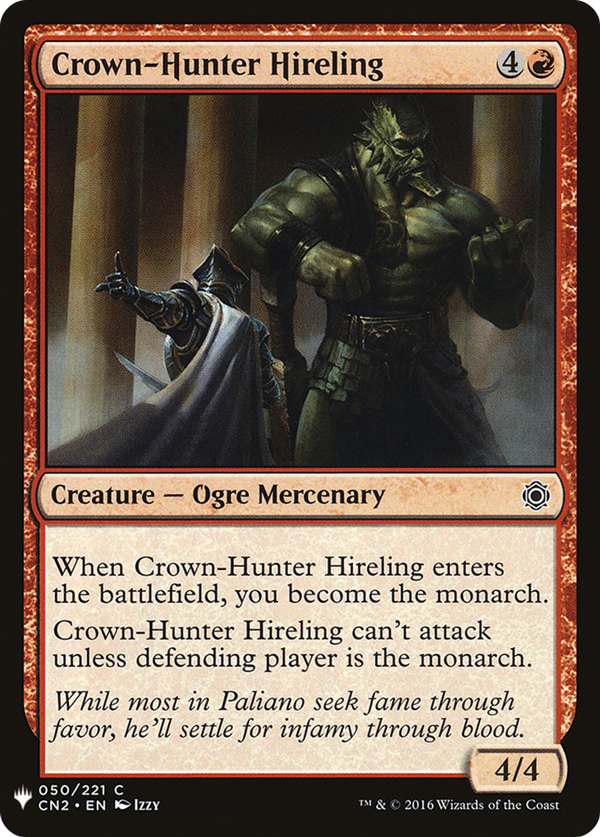 Crown-Hunter Hireling — The List — Magic: The Gathering